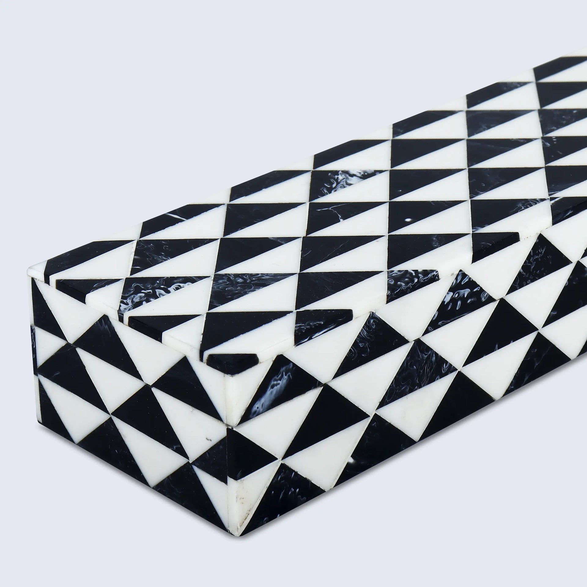 Marquet Prism Resin Inlay Decorative Storage Box