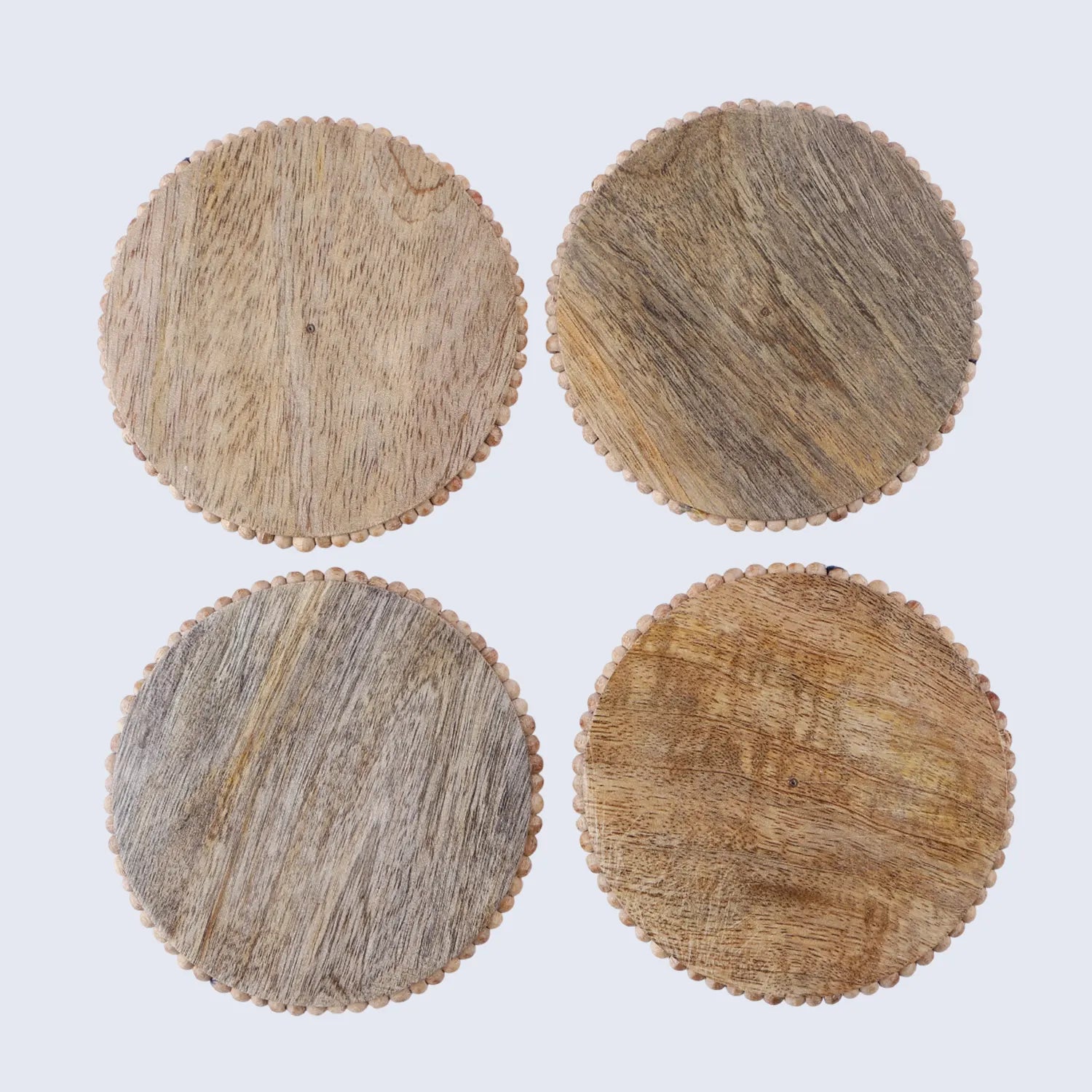 Wooden Coasters Set -4 in 4 inches