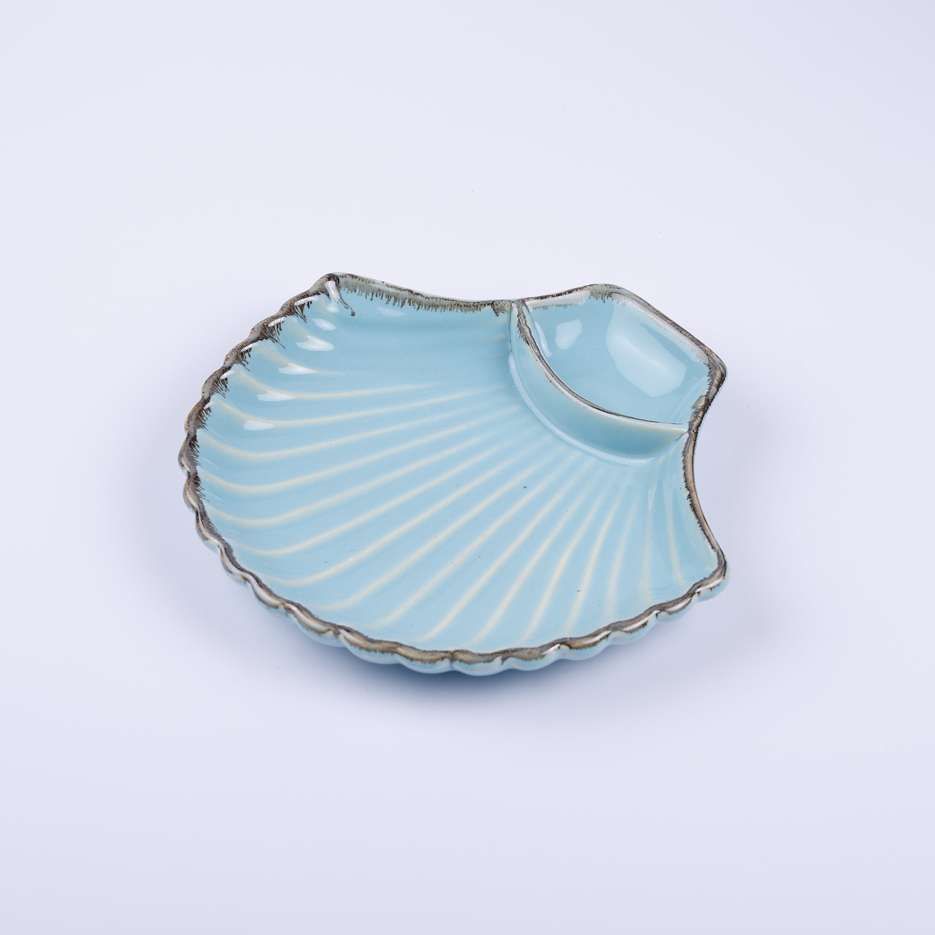 Handmade Decorative Ceramic Platter For Serving & Decor - BLUE
