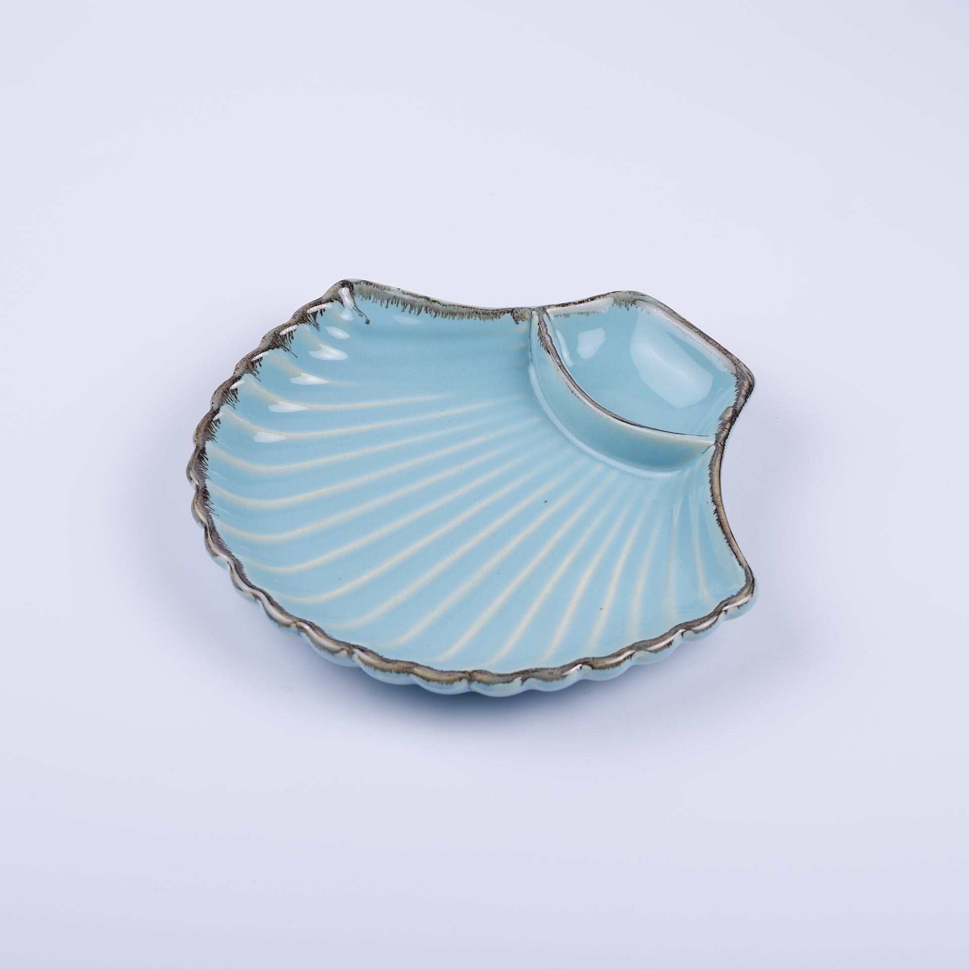 Handmade Decorative Ceramic Platter For Serving & Decor - BLUE