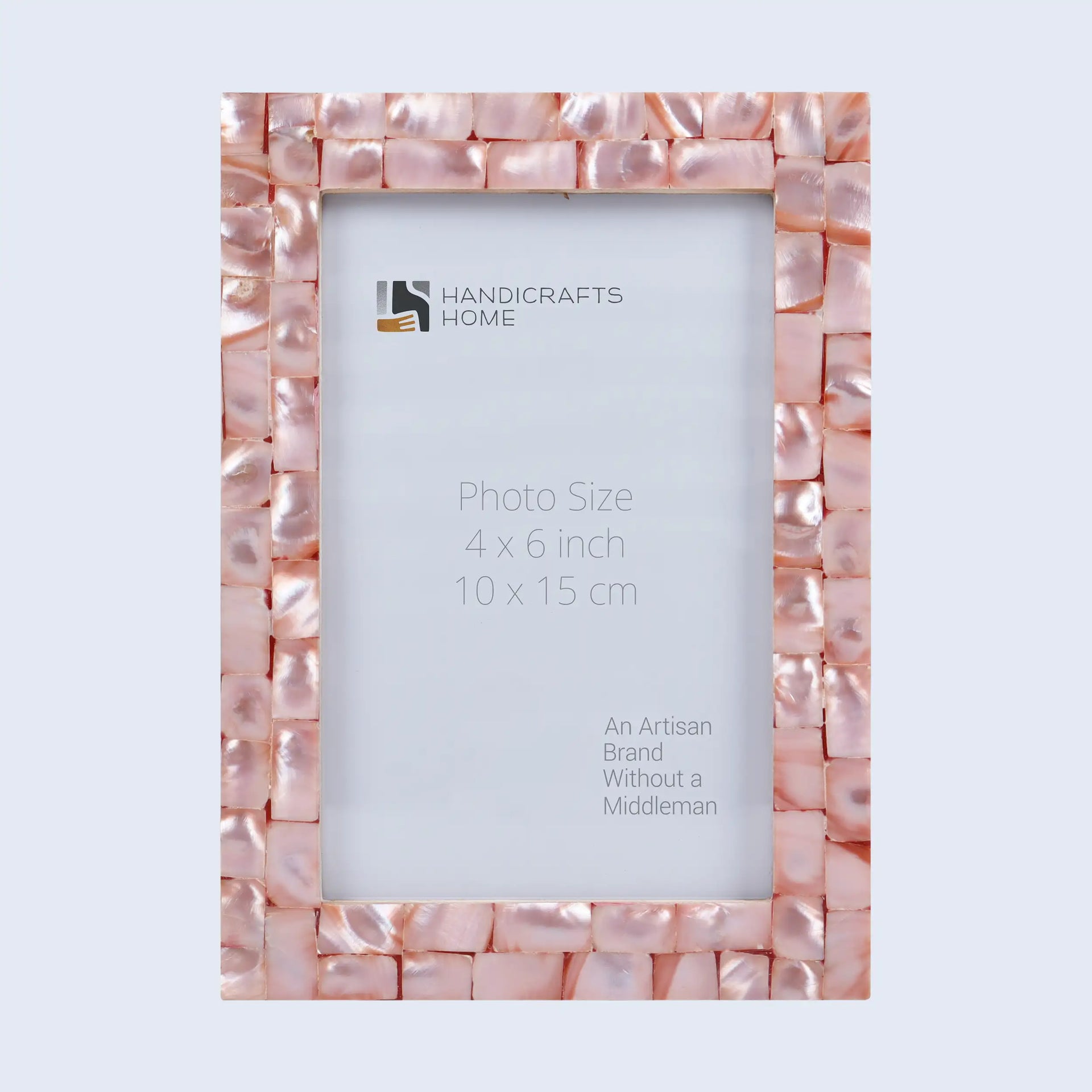 Picture Frames Mother of Pearl Collection in 3 Sizes, Pink