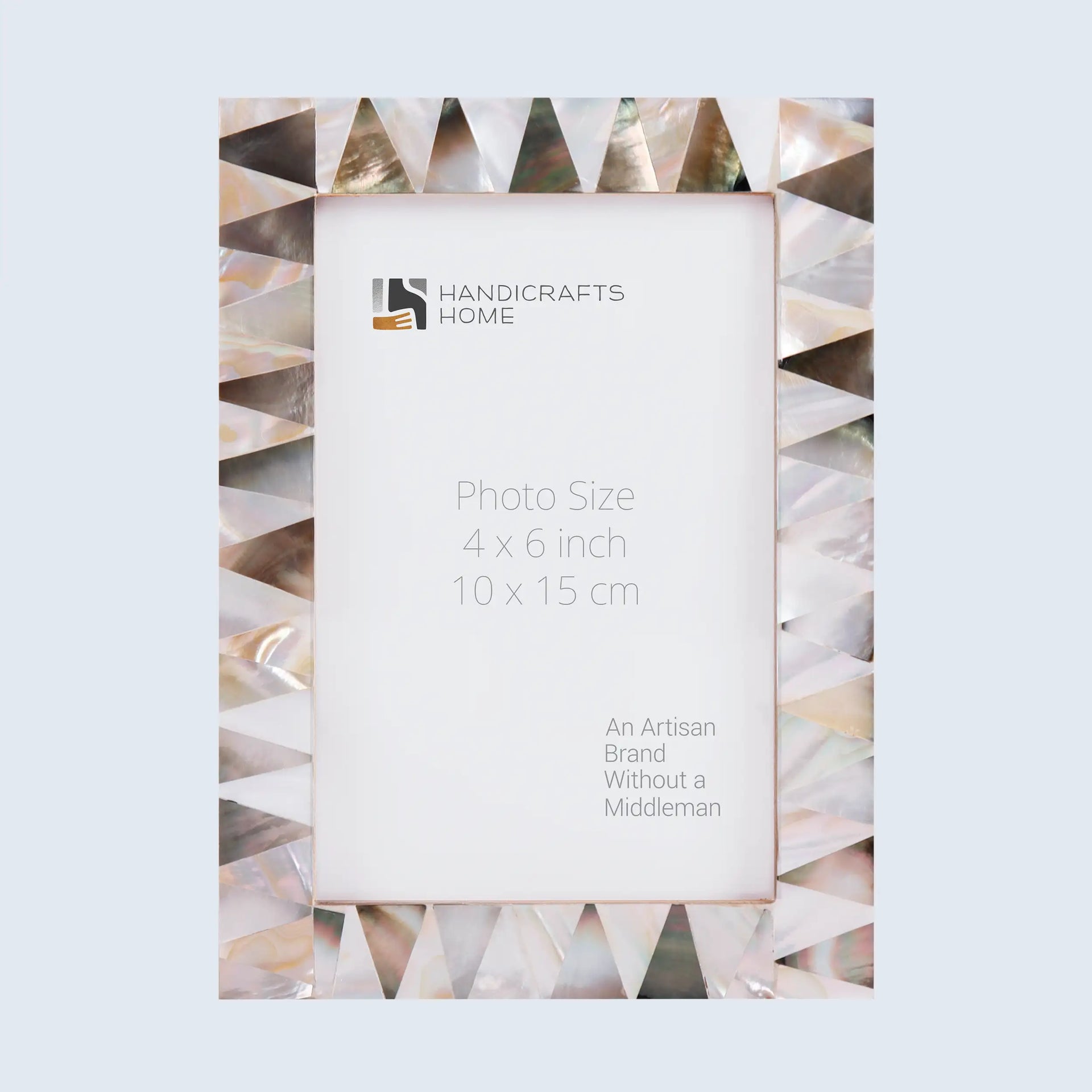 Picture Frames Pearlescent Ivory Pattern Mother of Pearl Collection in 3 Sizes