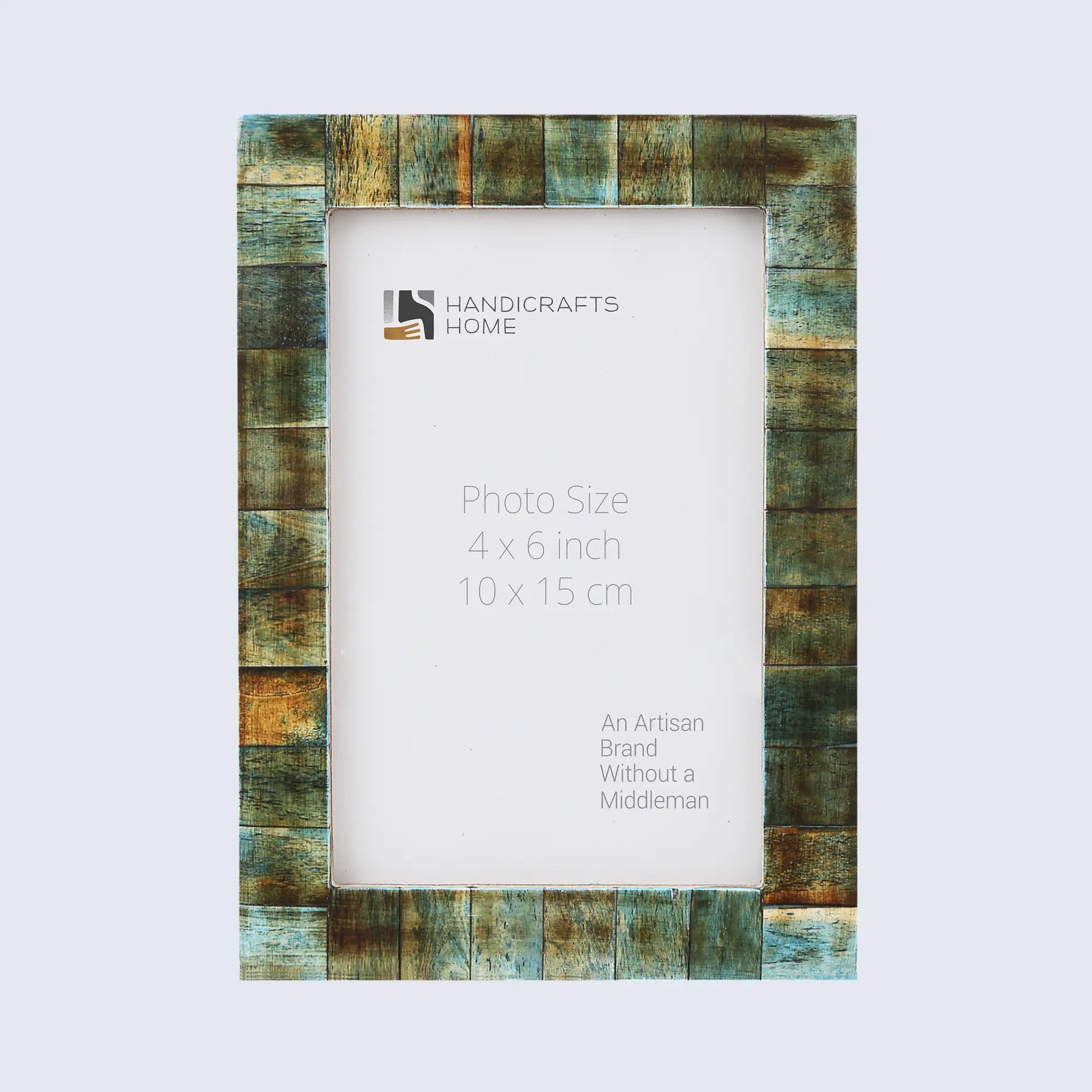 Picture Frames Verdigris Bone Inlay Collection in 3 Sizes