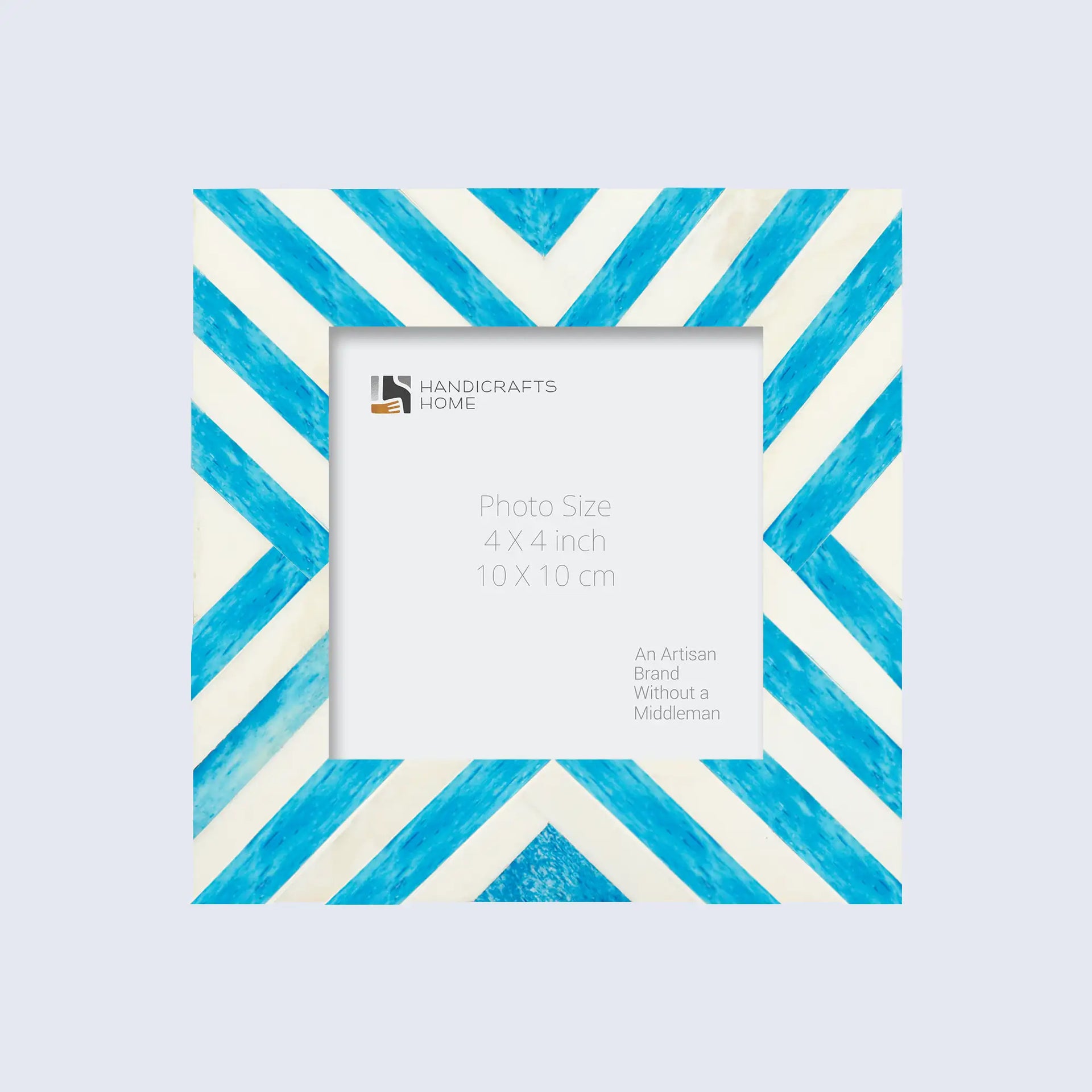 Baby Picture Frames Chevron Pattern Bone Inlay Collection in 6 Colors