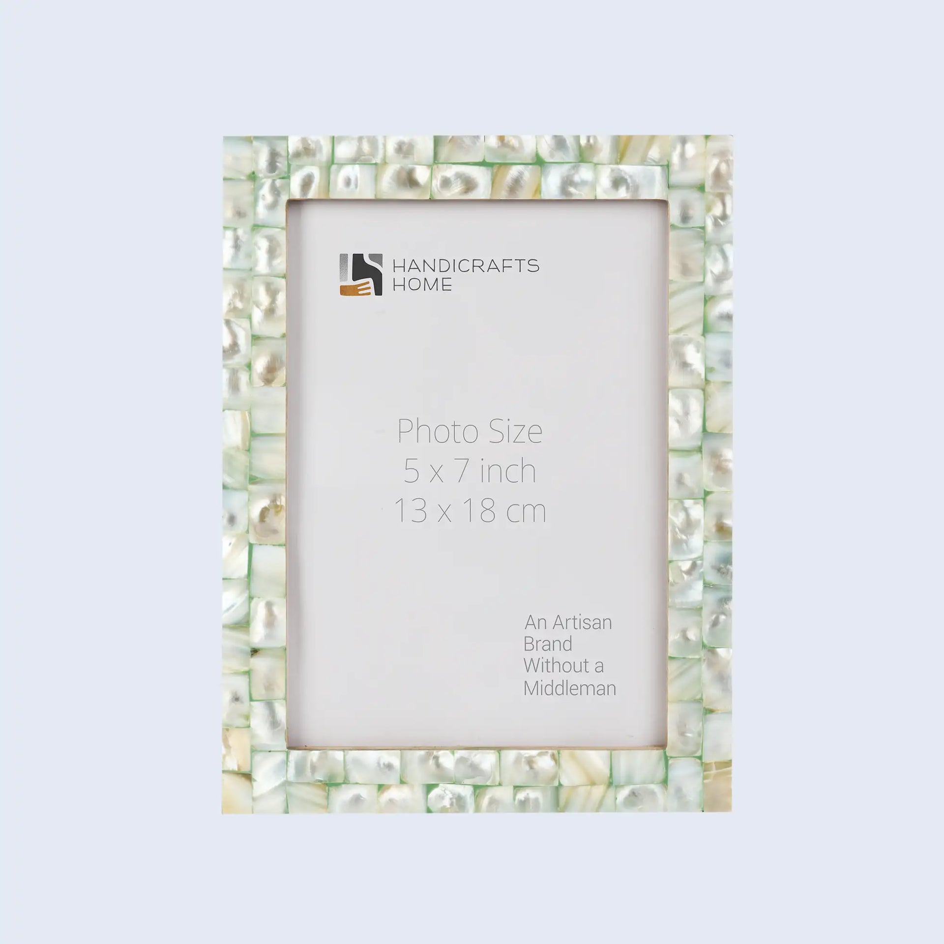 Picture Frames Mother of Pearl Collection in 27 Sizes, Green
