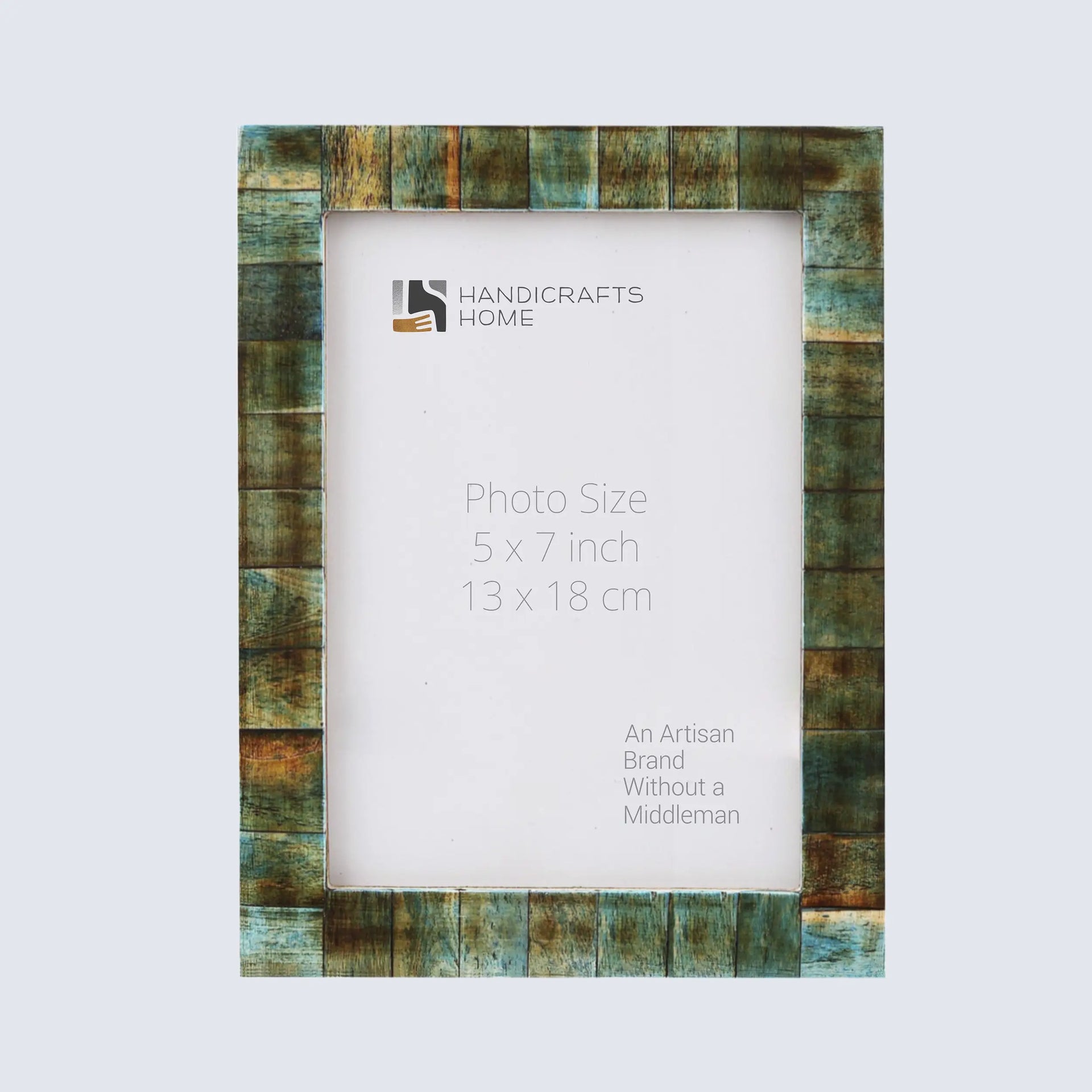 Picture Frames Verdigris Bone Inlay Collection in 3 Sizes