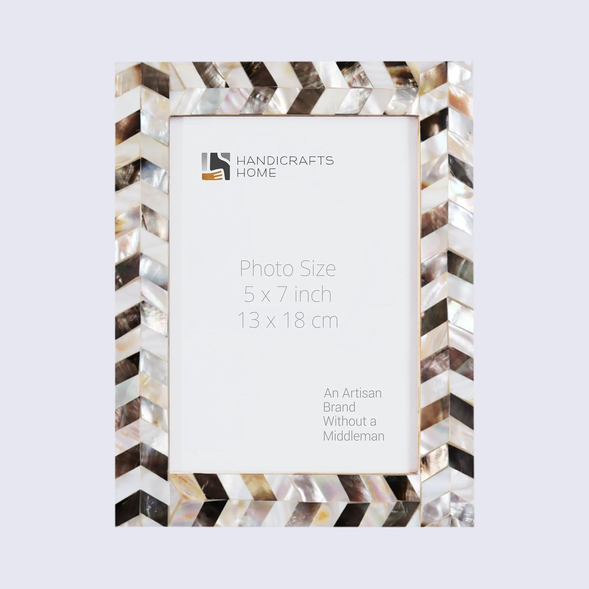 Picture Frames Pearlescent Chase Pattern Mother of Pearl Collection in 3 Sizes