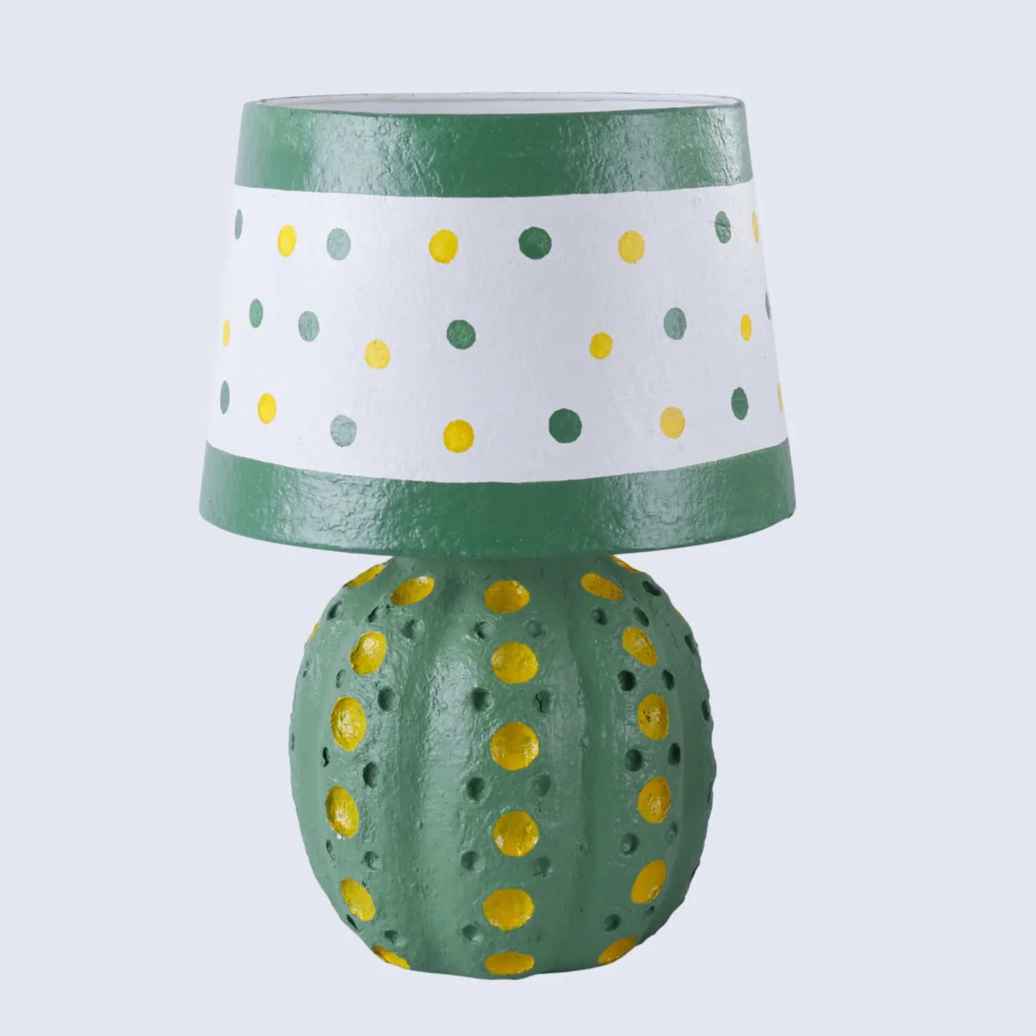 Table Lamp 10.5x17” – Cact Polka Modern Bedside Lamp