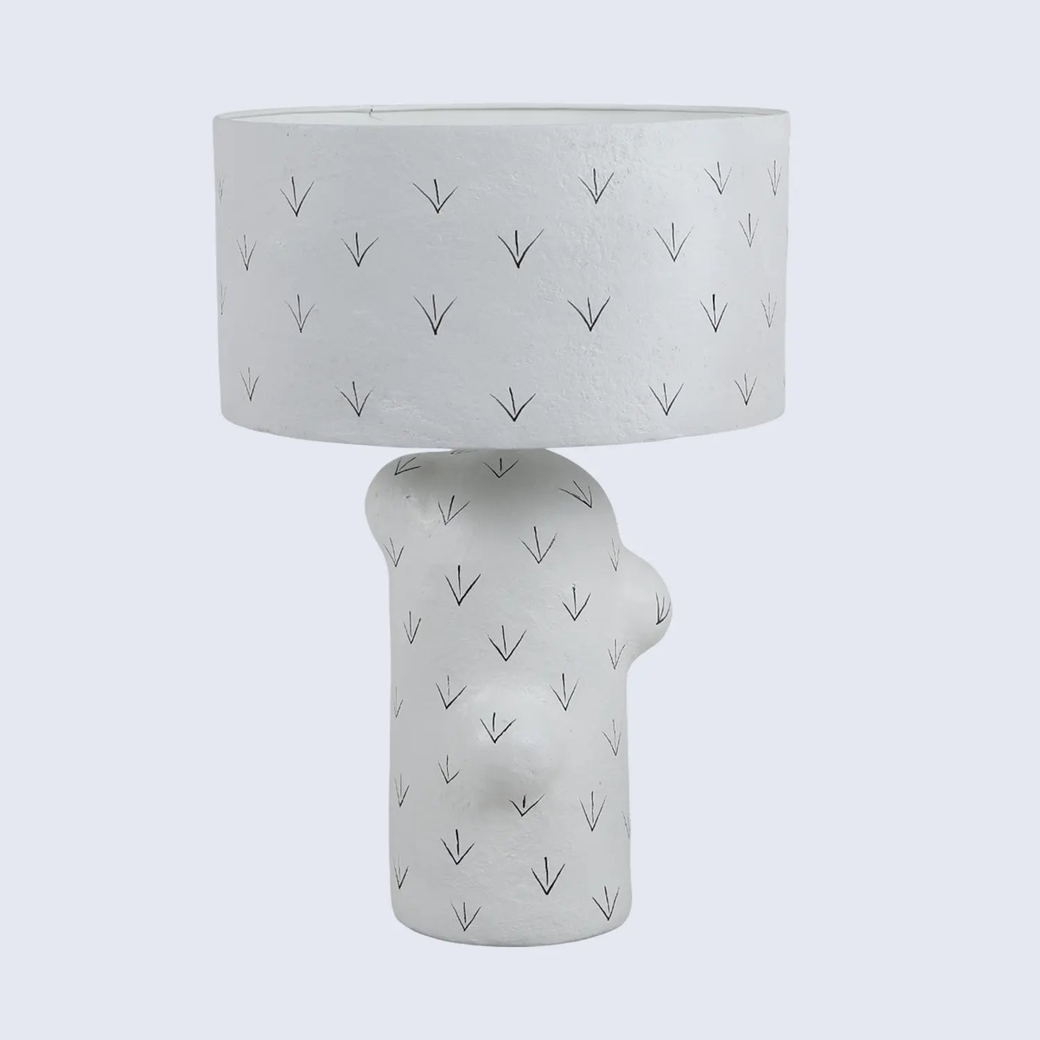Table Lamp 13.5x20” – Chevron Modern Bedside Lamp