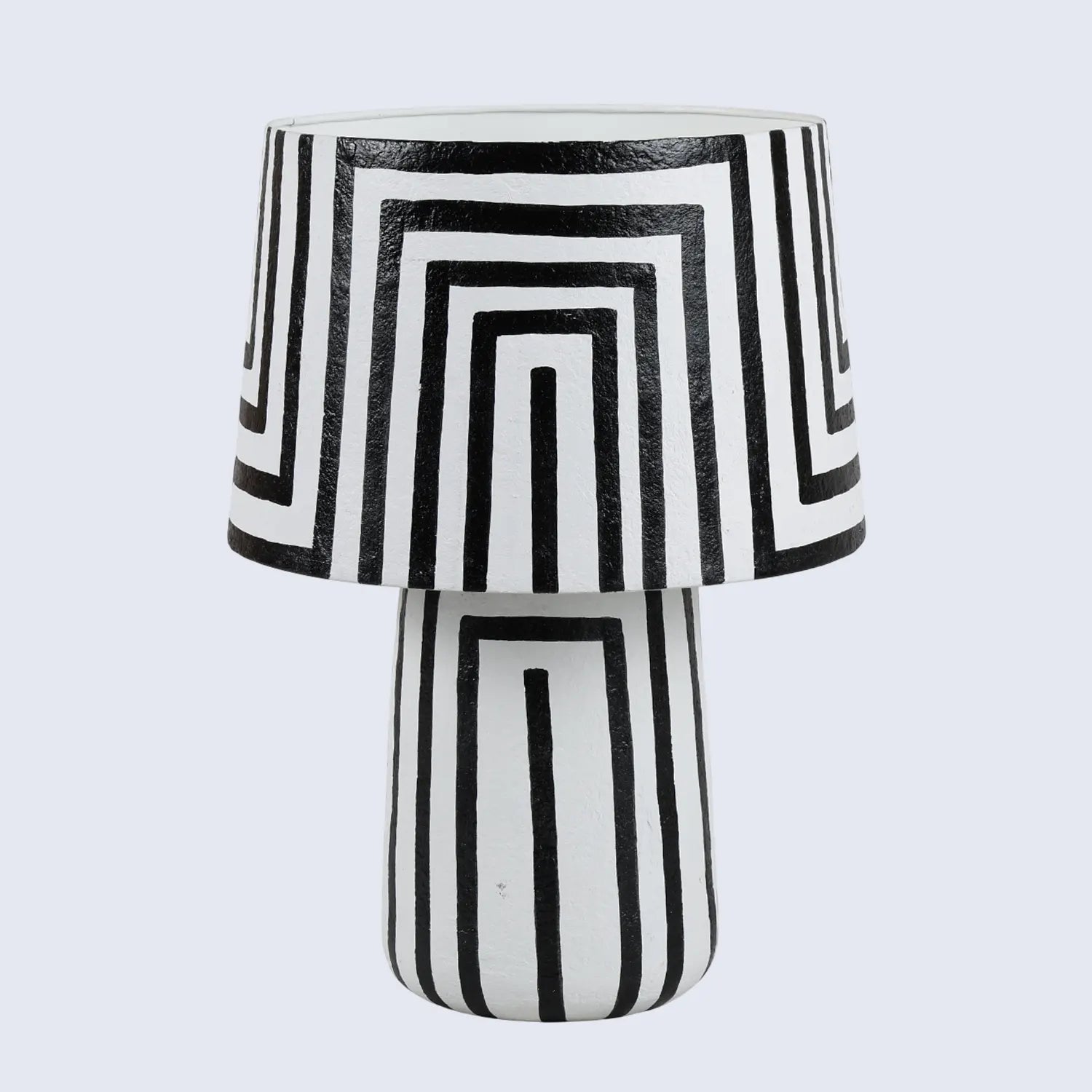 Table Lamp 12x19” – Optic Strip Modern Bedside Lamp