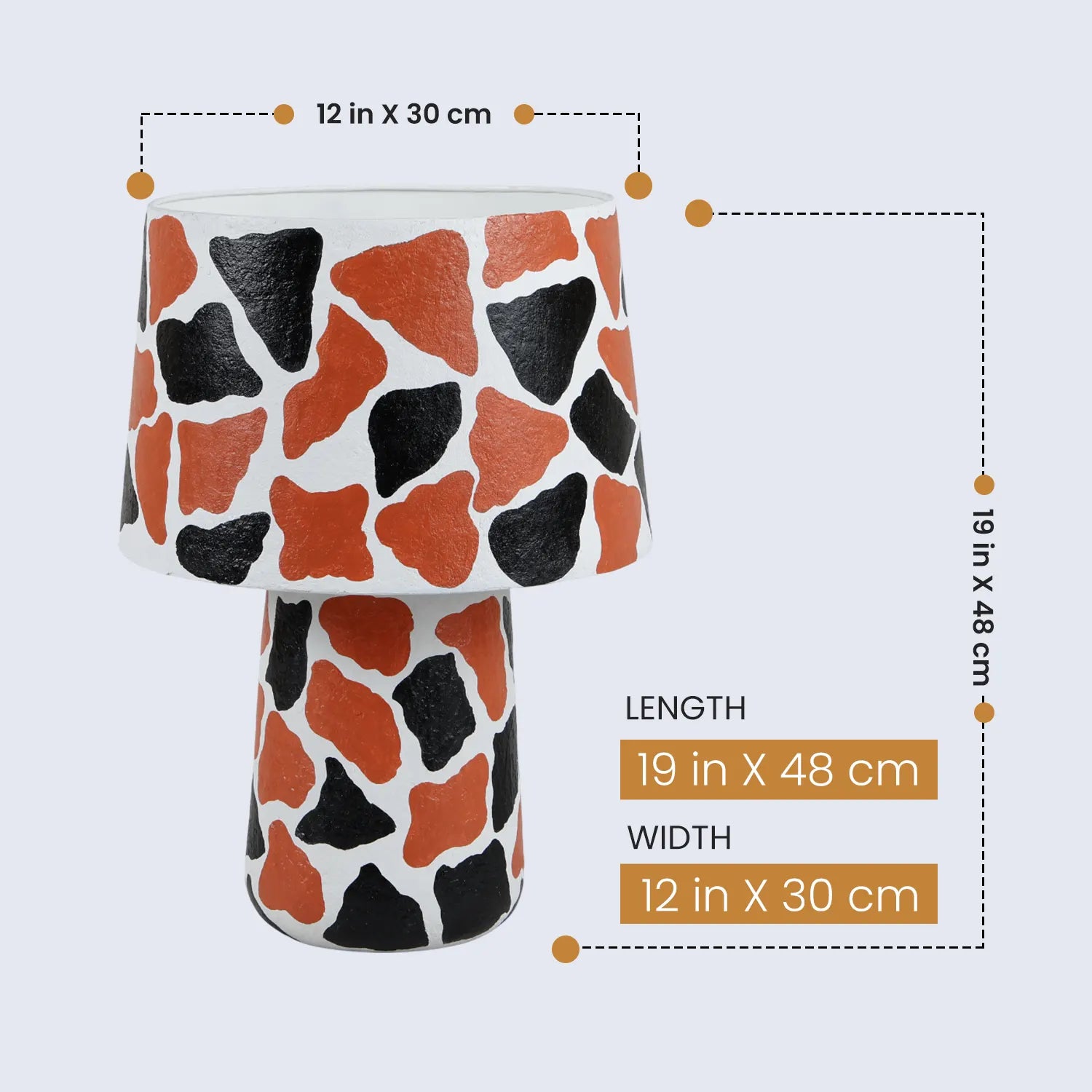 Table Lamp 12x19” – Safari Modern Bedside Lamp