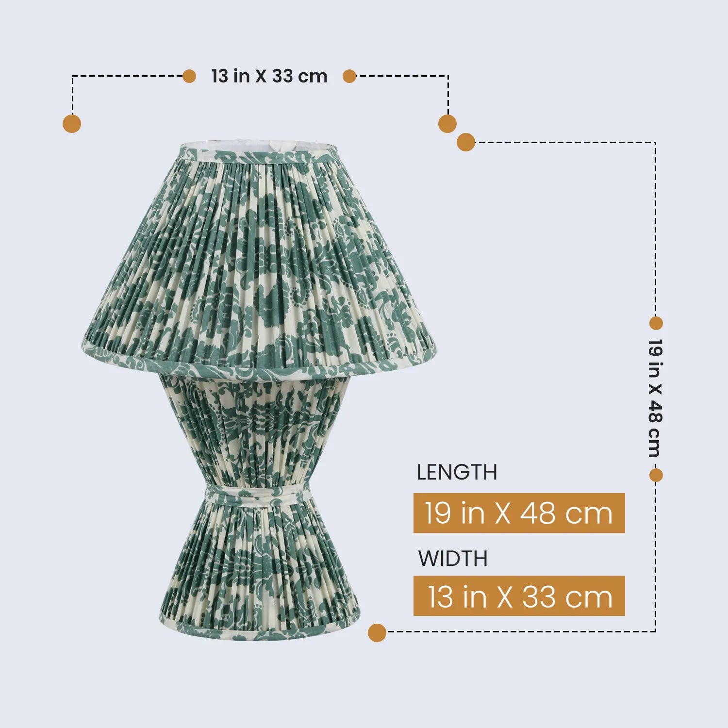 Table Lamp 13x19” – Verde Modern Bedside Lamp