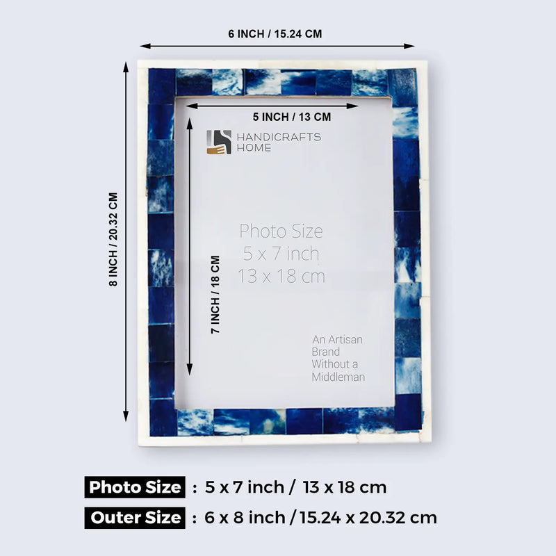 Size Chart for 5x7 Picture Frames Combo Pack of 3- Silent Night Collection