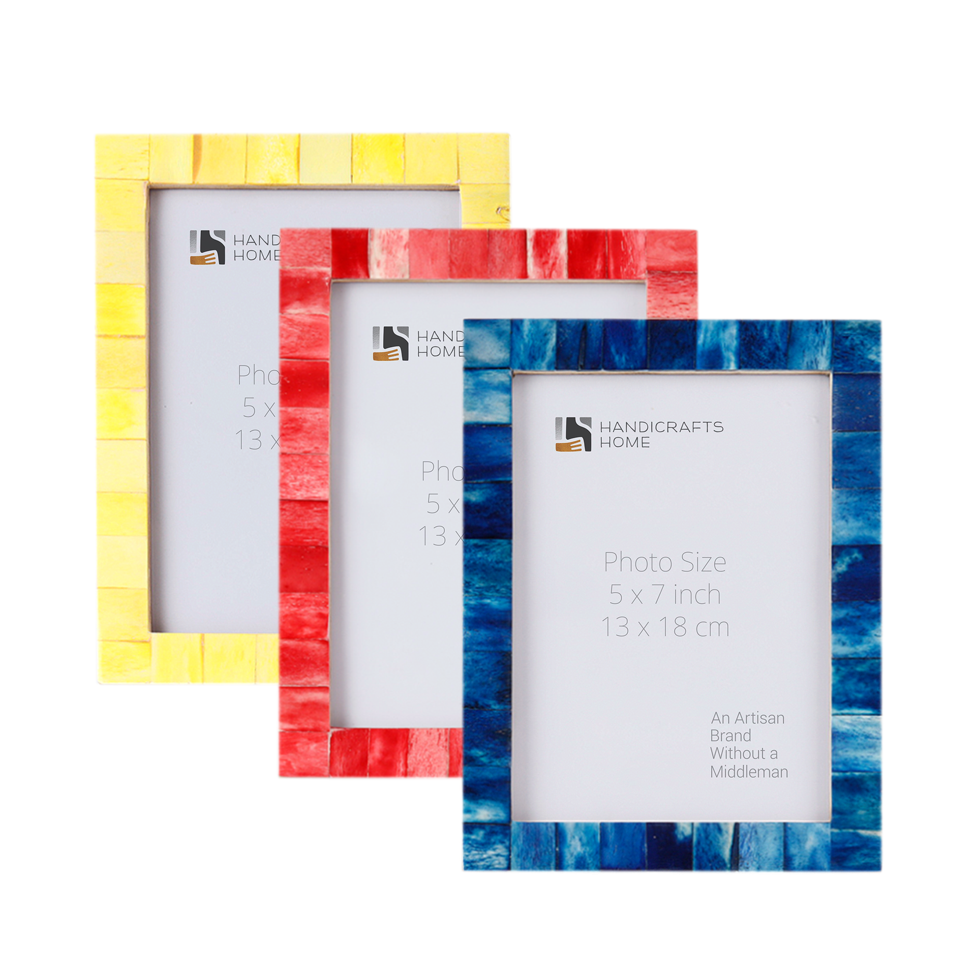 5x7 Picture Frames Combo Pack of 3- Spring Collection