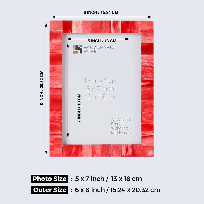 Size Chart for 5x7 Picture Frames Combo Pack of 3- Spring Collection