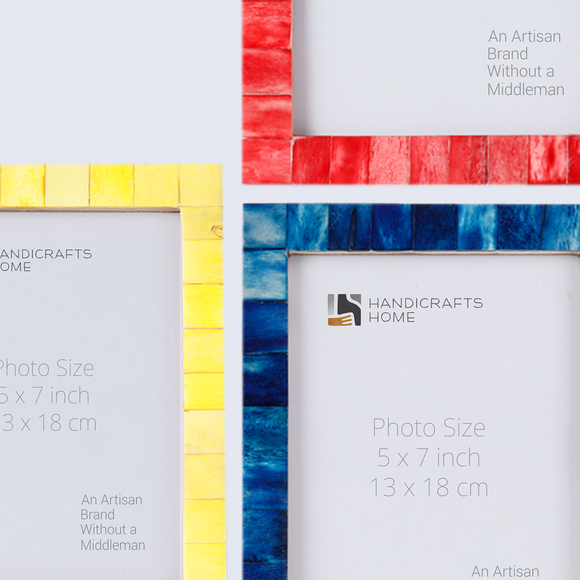 5x7 Picture Frames Combo Pack of 3- Spring Collection