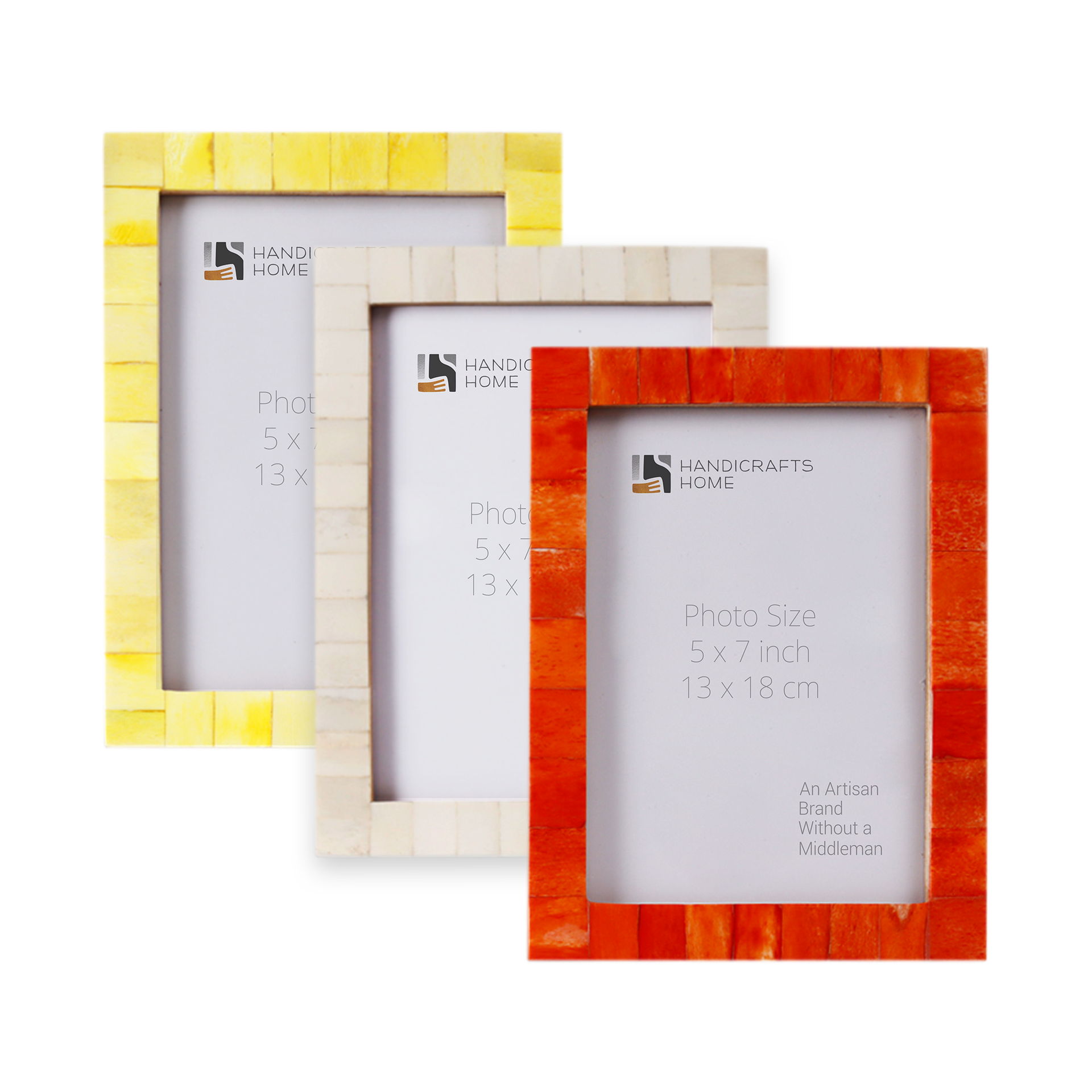 5x7 Picture Frames Combo Pack of 3- Sunset Collection