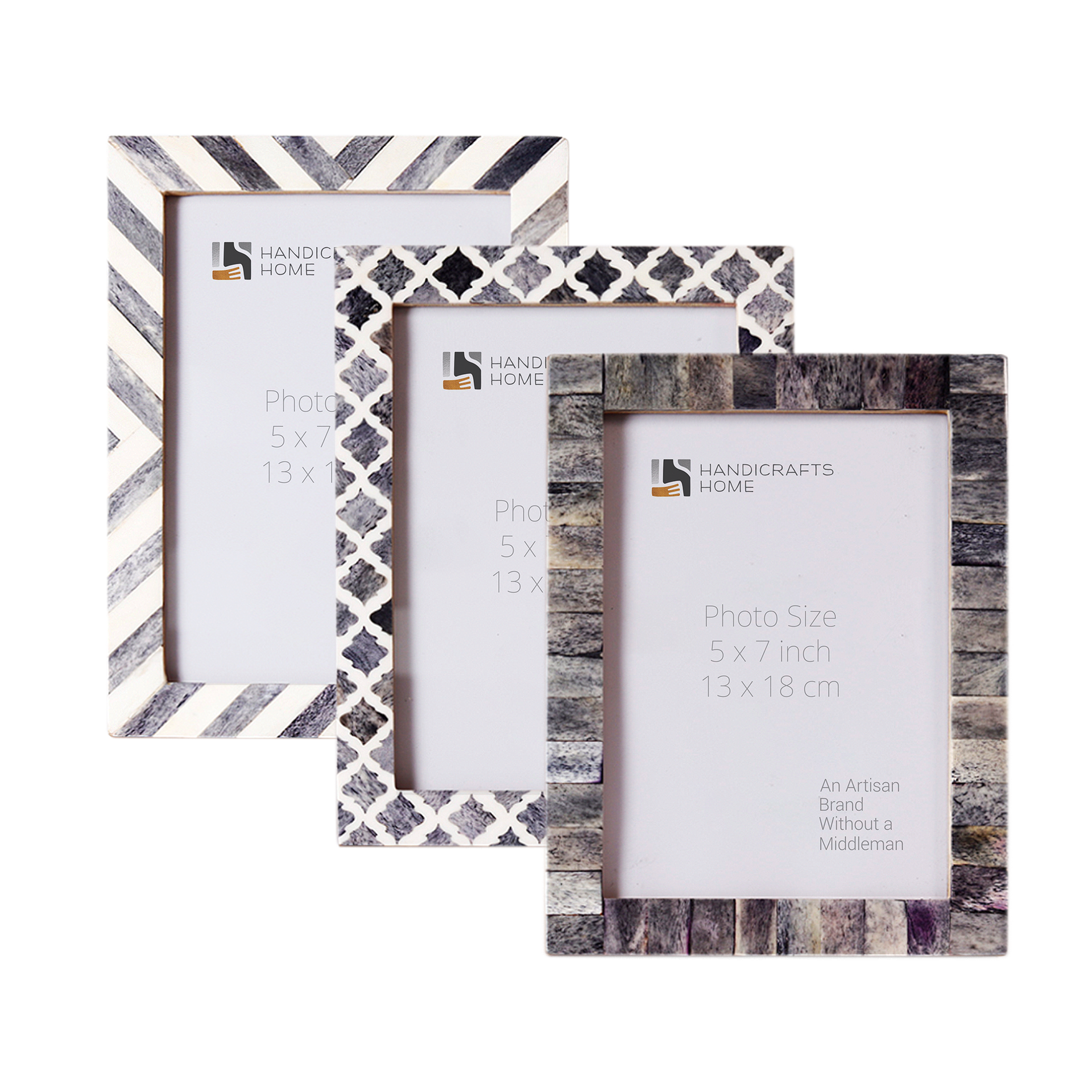 5x7 Picture Frames Combo Pack of 3- Winter Collection