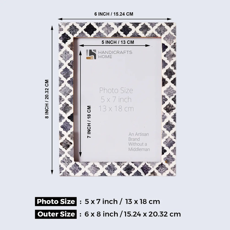 Size Chart for 5x7 Picture Frames Combo Pack of 3- Winter Collection