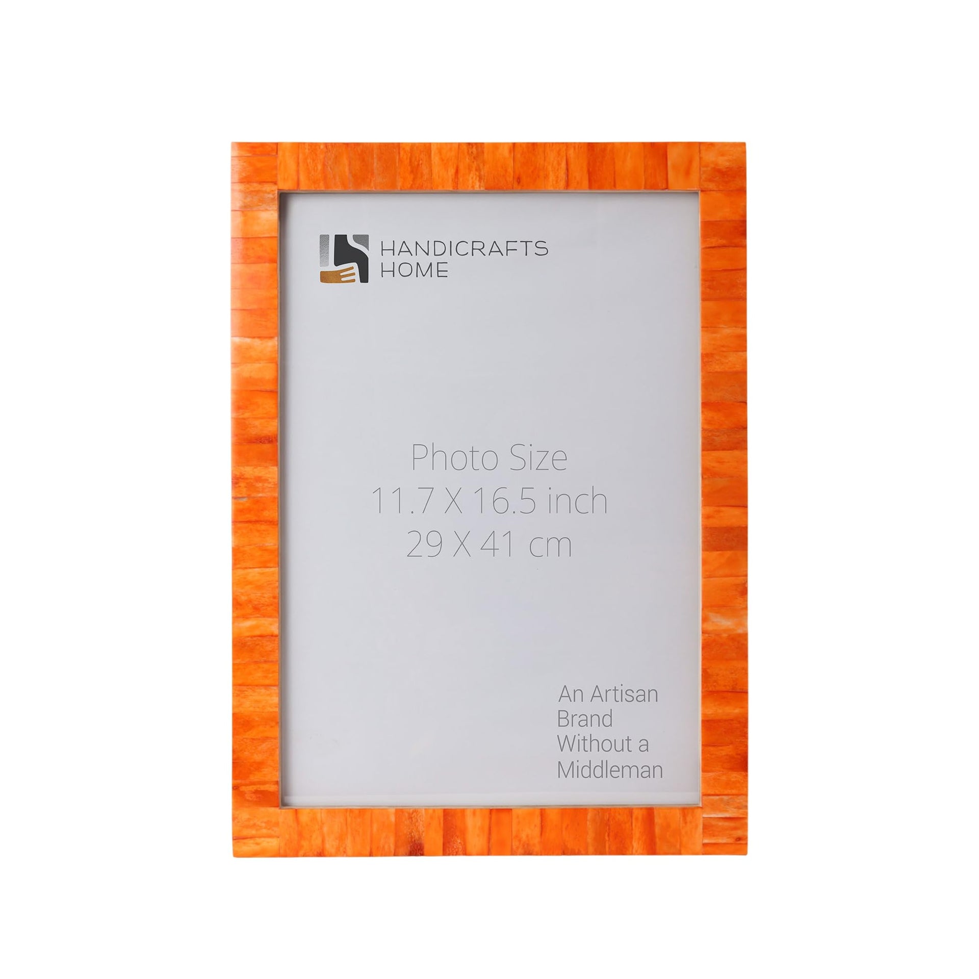 Poster Frame Classic Orange, Bone Inlay, 23 Sizes