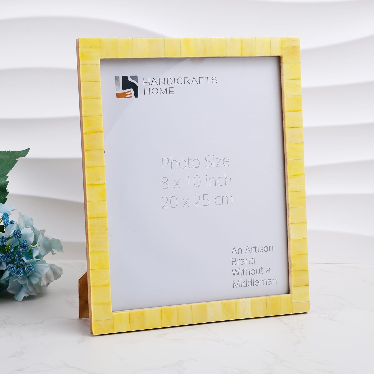 Picture Frames Classic Pattern Bone Inlay Collection in 27 Sizes, Yellow