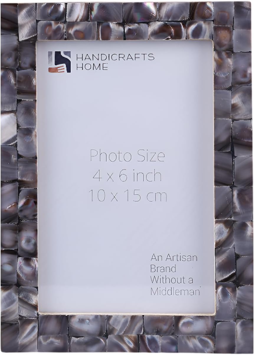 Picture Frames Mother of Pearl Collection in 27 Sizes, Grey
