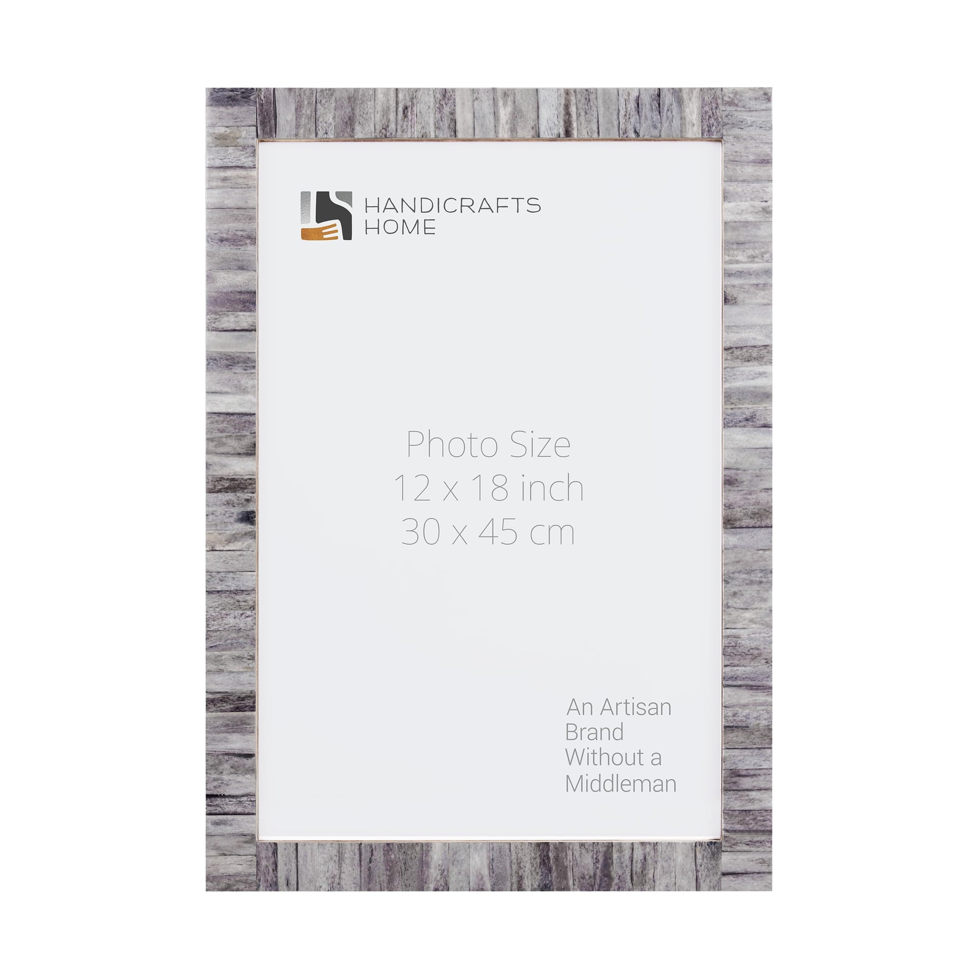 Poster Frames Classic Collection Bone Inlay, Grey, 6 Sizes