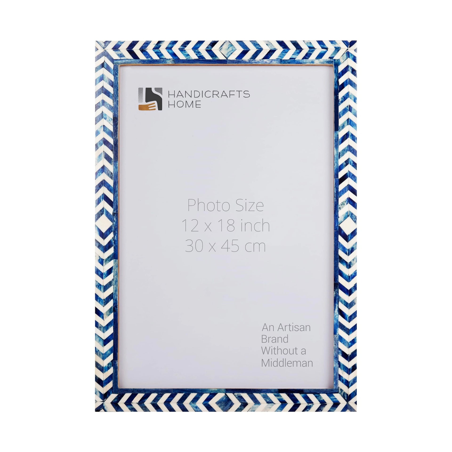 Poster Frames Taj Pattern Bone Inlay Collection, Blue, 4 Sizes