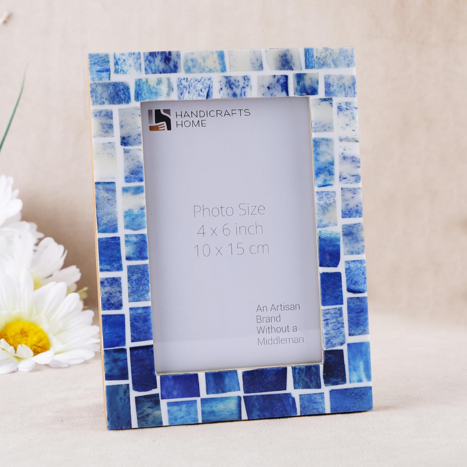 Picture Frames Indigo Pattern Bone Inlay Collection in 26 Sizes