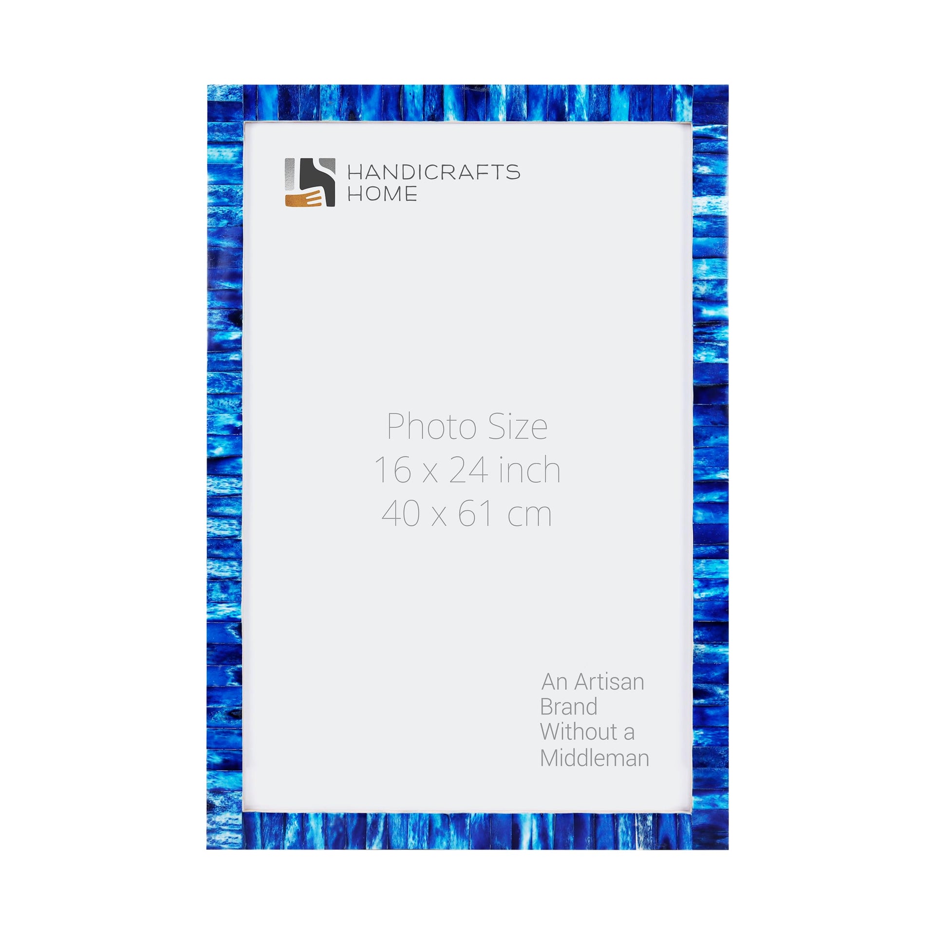 Poster Frames Classic Collection Bone Inlay, Blue, 6 Sizes