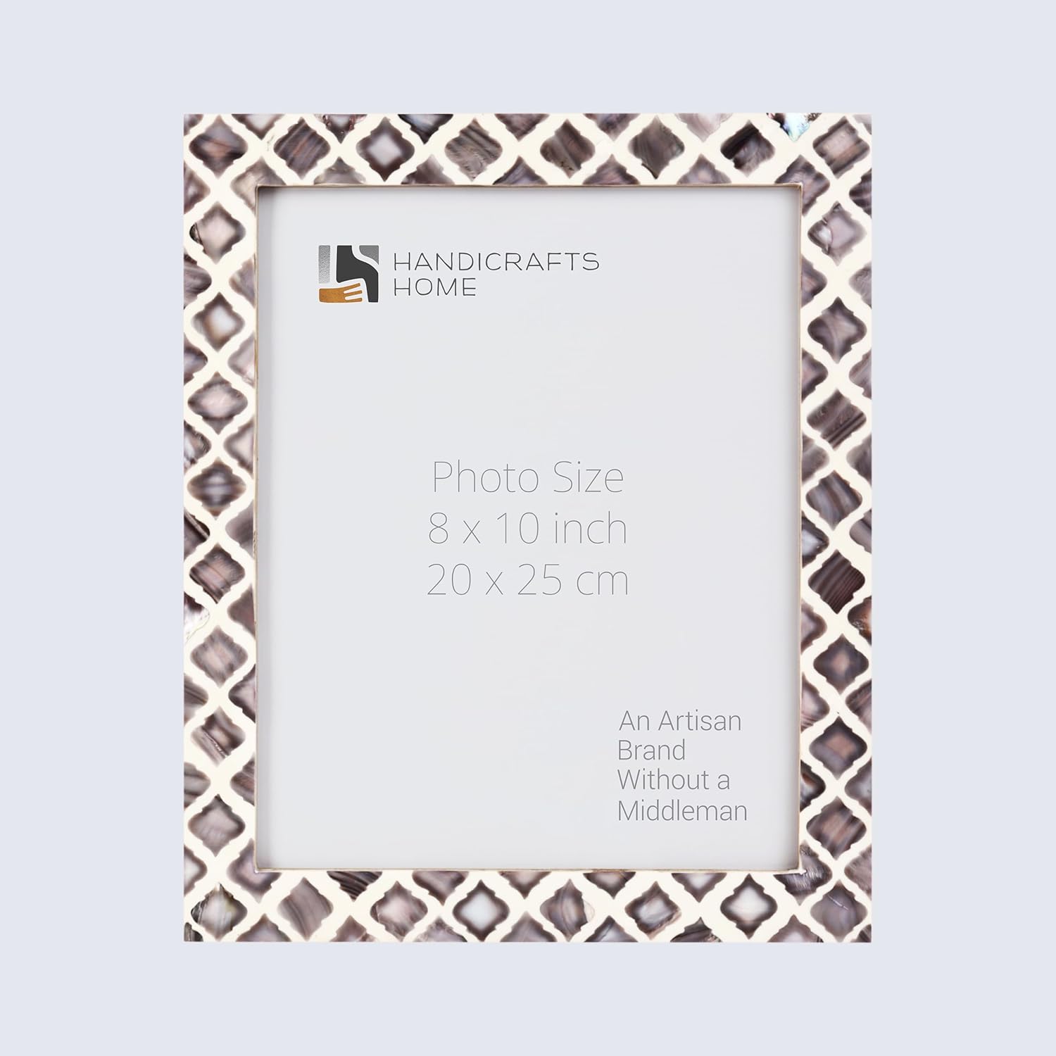 Picture Frames Moor Fire Pattern Mother of Pearl & Resin Collection in 3 Sizes