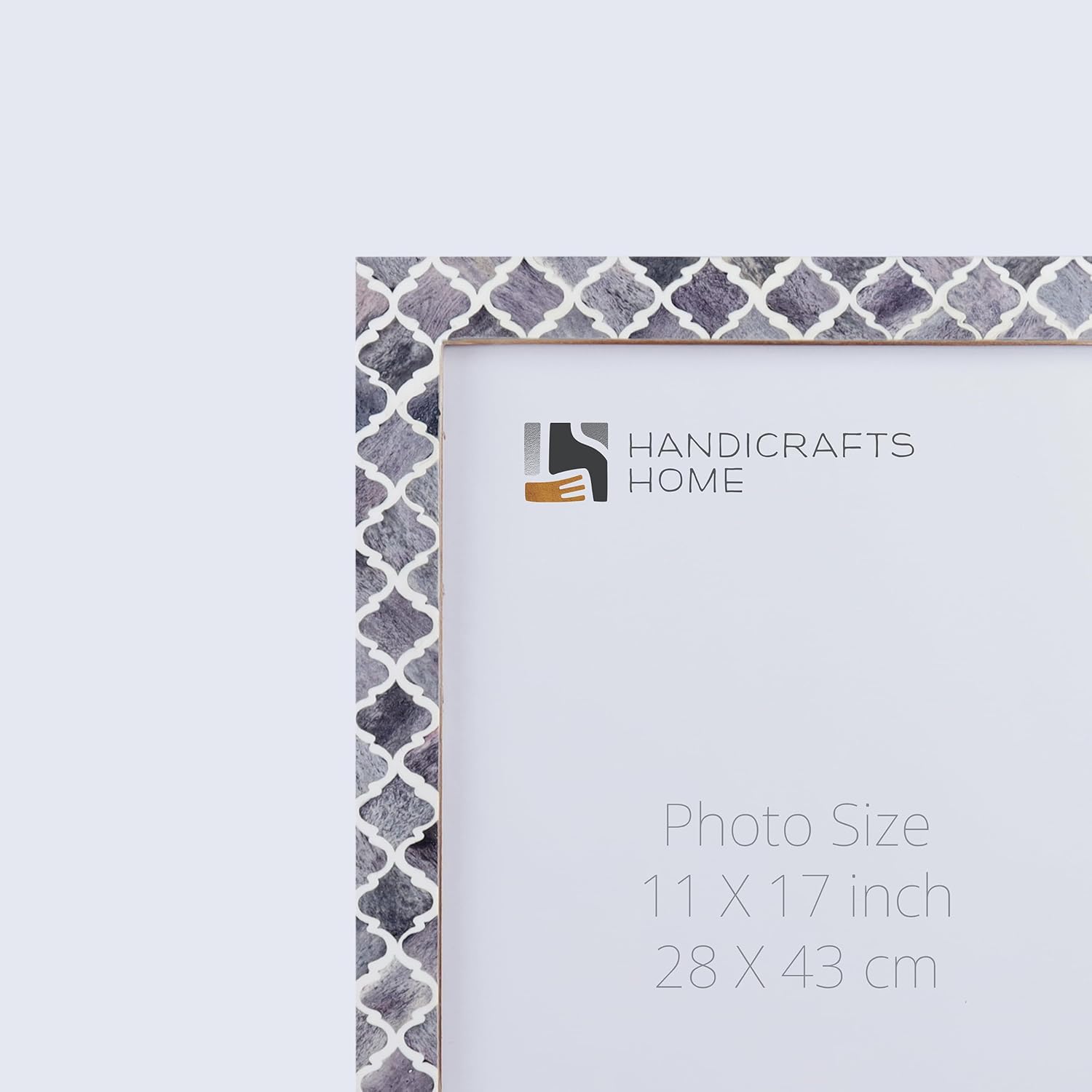 Moroccan Pattern Picture Photo Frame Handmade Wall Hanging Decor Blue