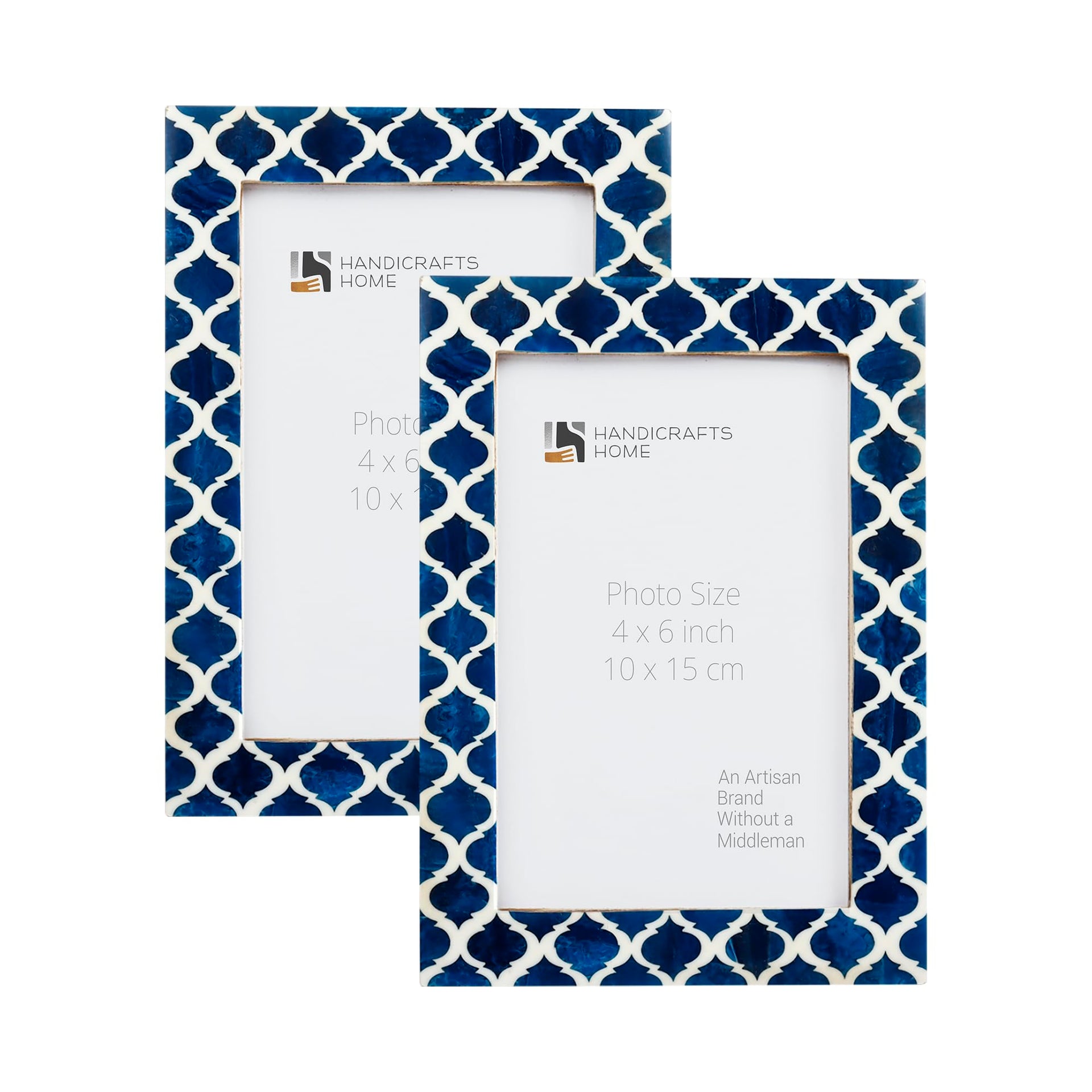 Casablanca Medianoche Resin Inlay Picture Frame Set 2