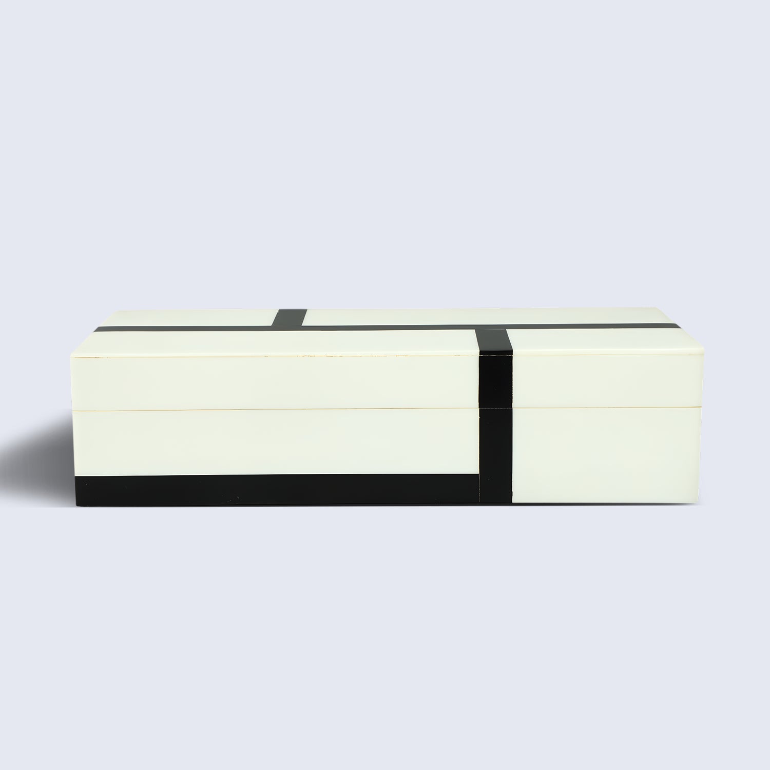 Mondrian Decorative Box – Resin Inlay on Pine MDF, 3 Sizes