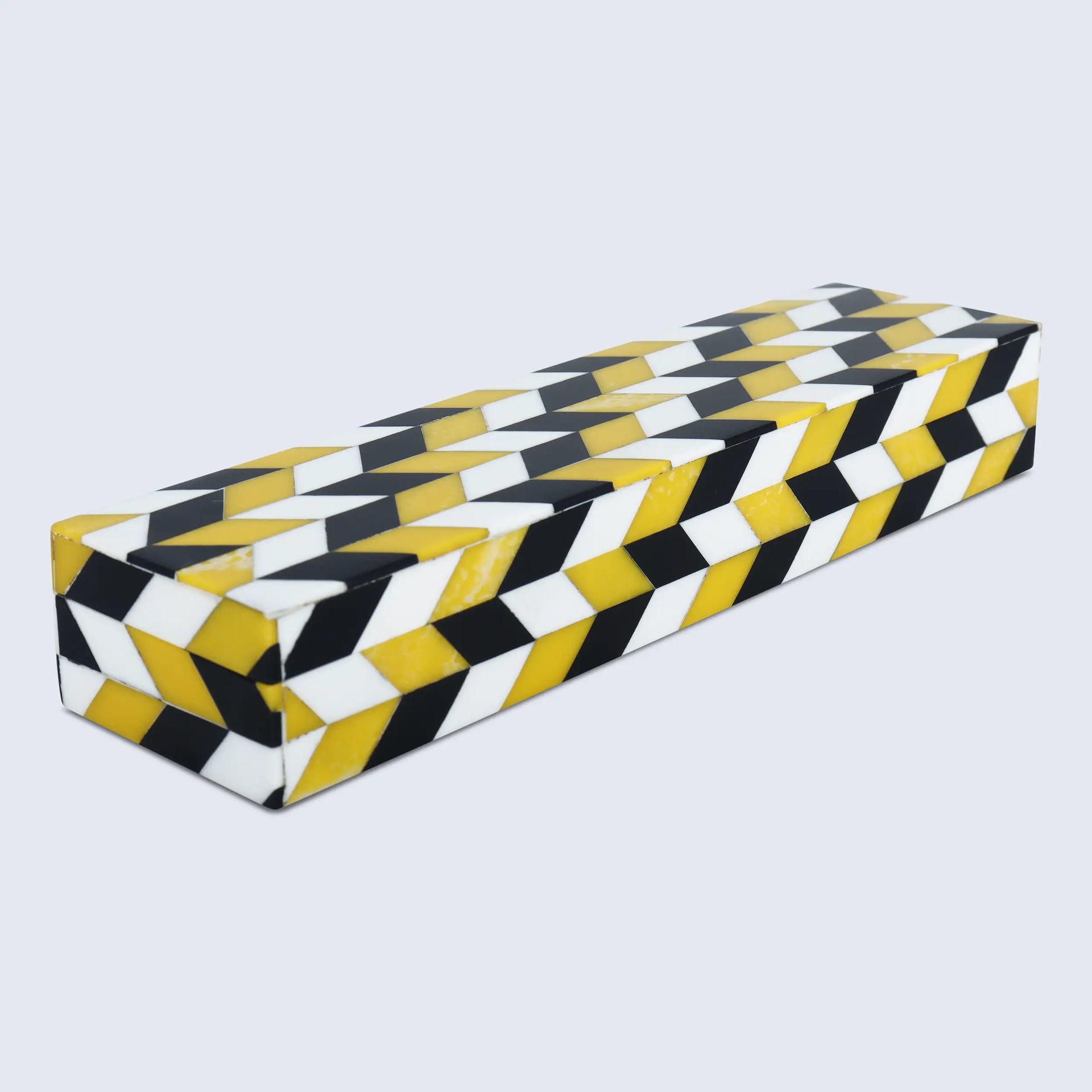 Marquet Artemis Pattern Decorative Storage Box, Resin Inlay in 8 Sizes, Multicolor