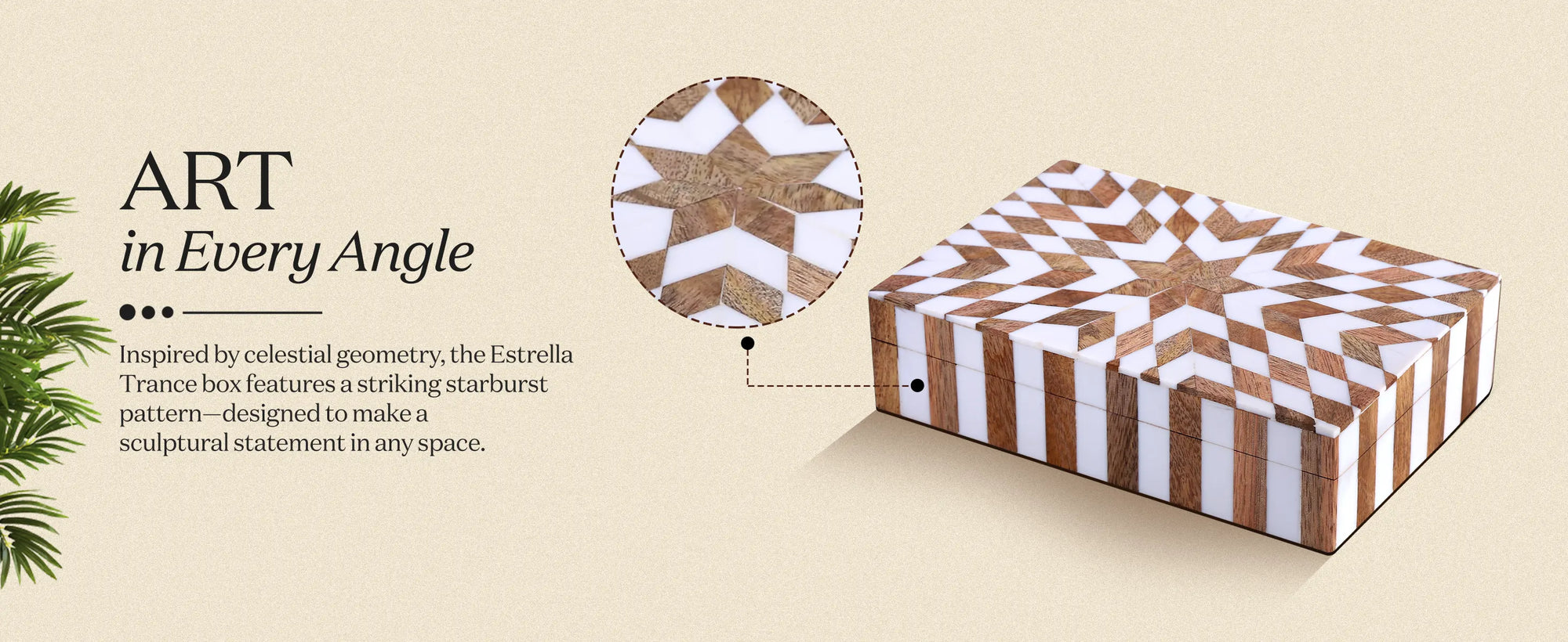 decorative box estrella trance 8 x 5 x 2 inch