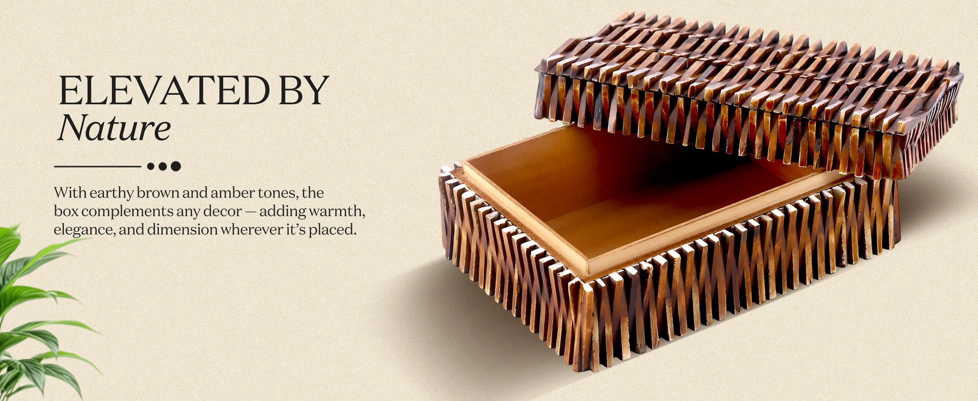 Decorative box mekong lotus available in 2 sizes