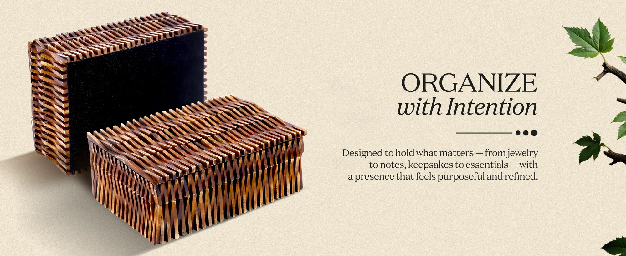 Decorative box mekong lotus available in 2 sizes