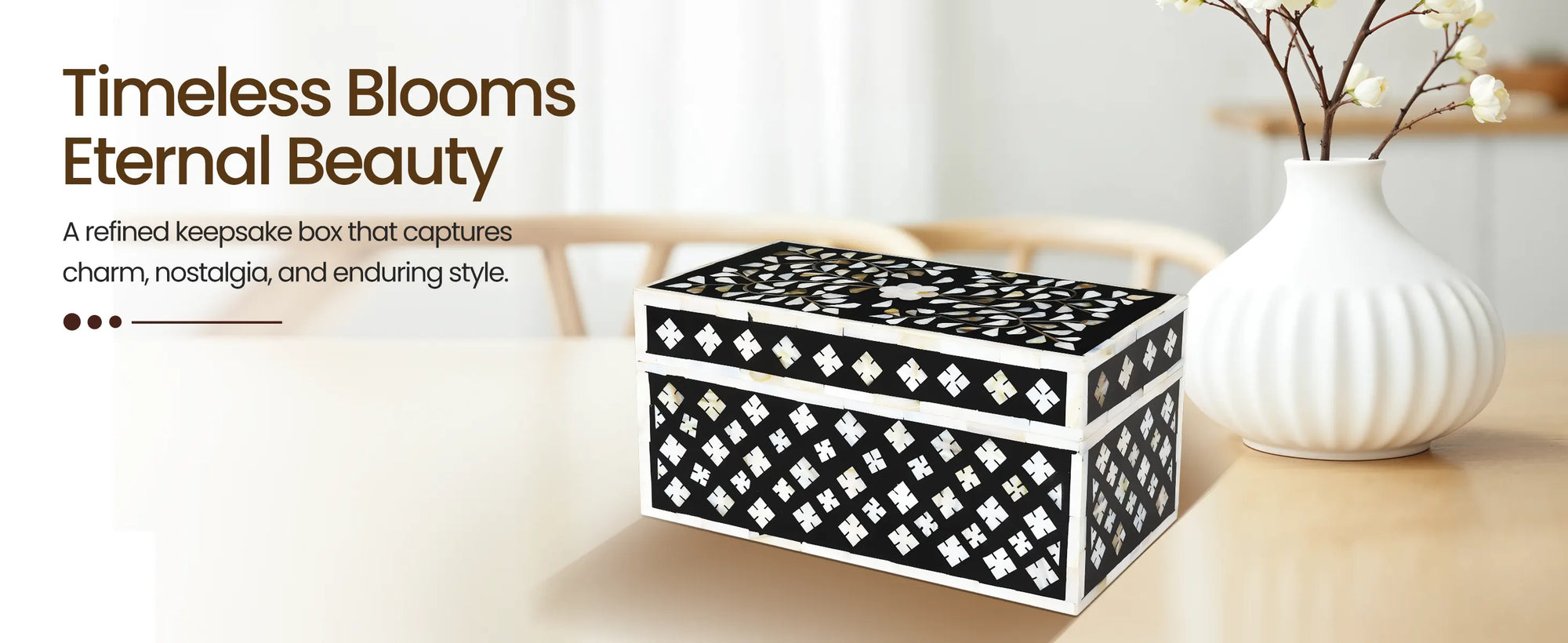 Decorative box rhonda bouqet 10x5x5 inch