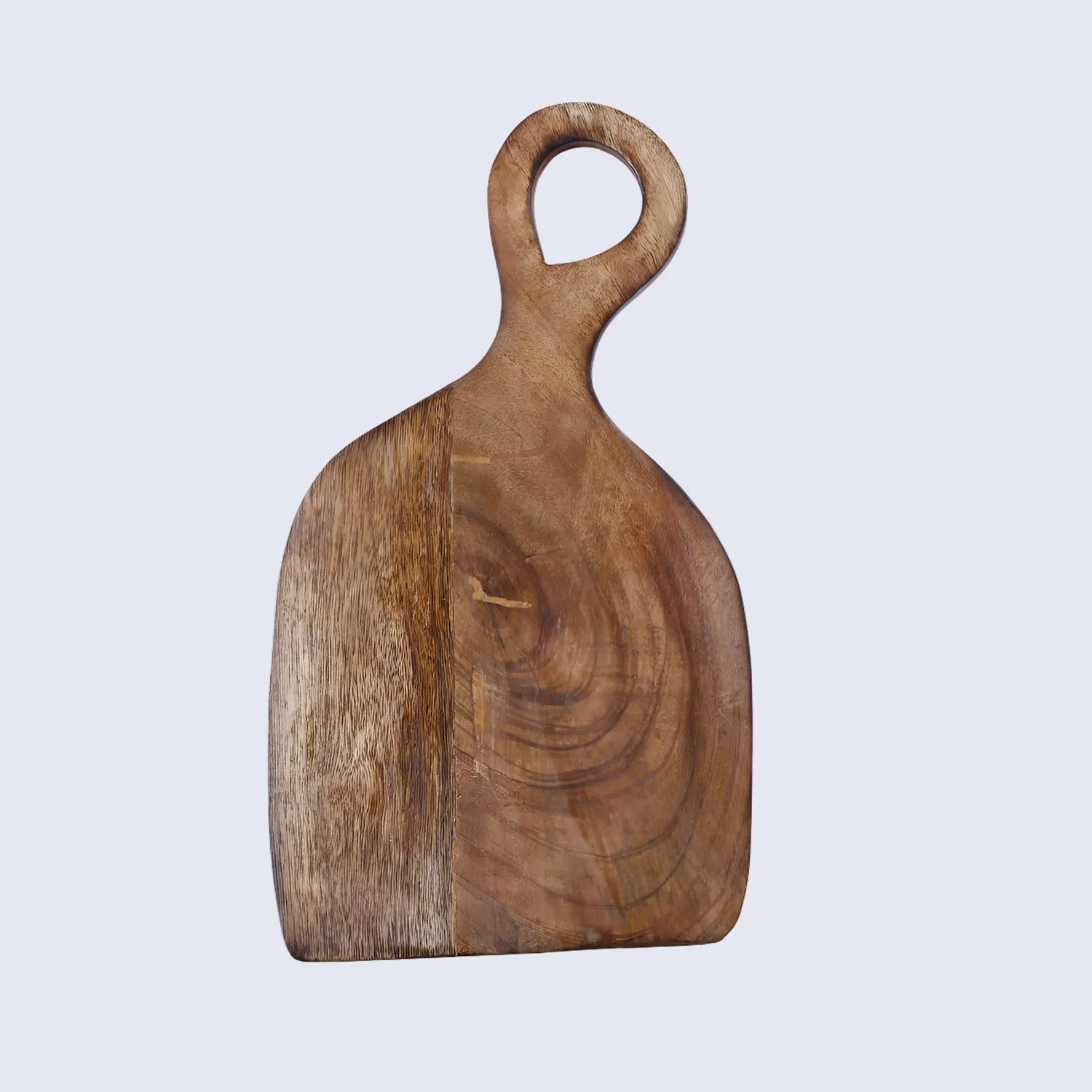 Chopping Board Curved Edge with Arch Handle –Wood, in 11.75x6.75"