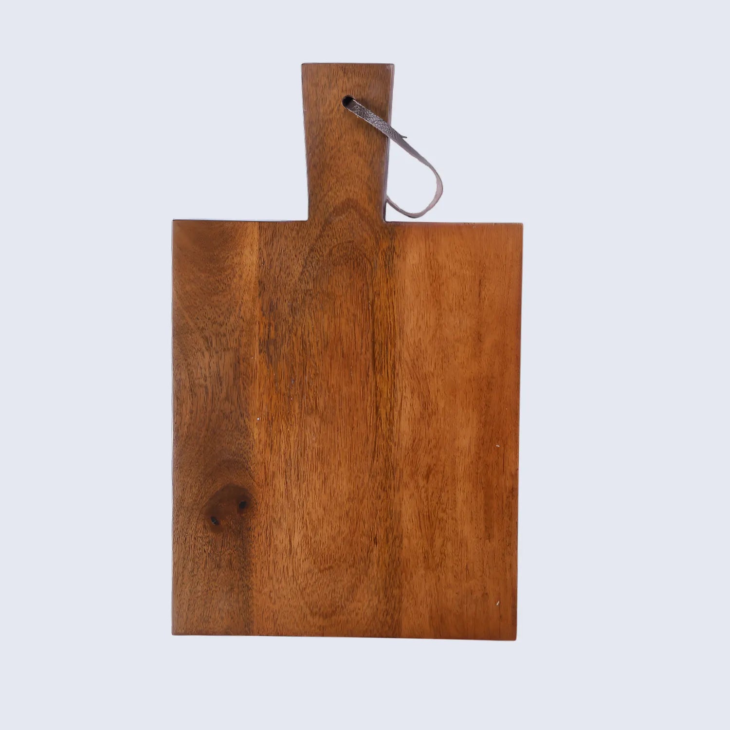 Chopping Board Centered Paddle Handle –Wood, in 16.5x10"