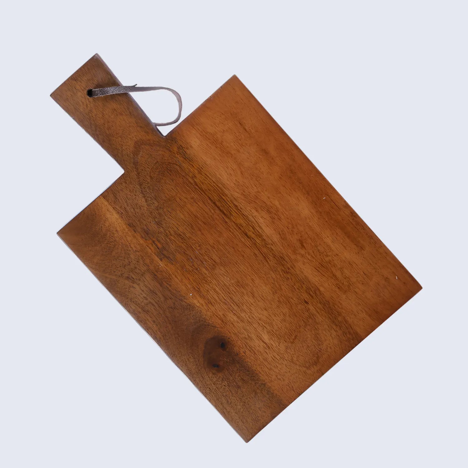 Chopping Board Centered Paddle Handle –Wood, in 16.5x10"