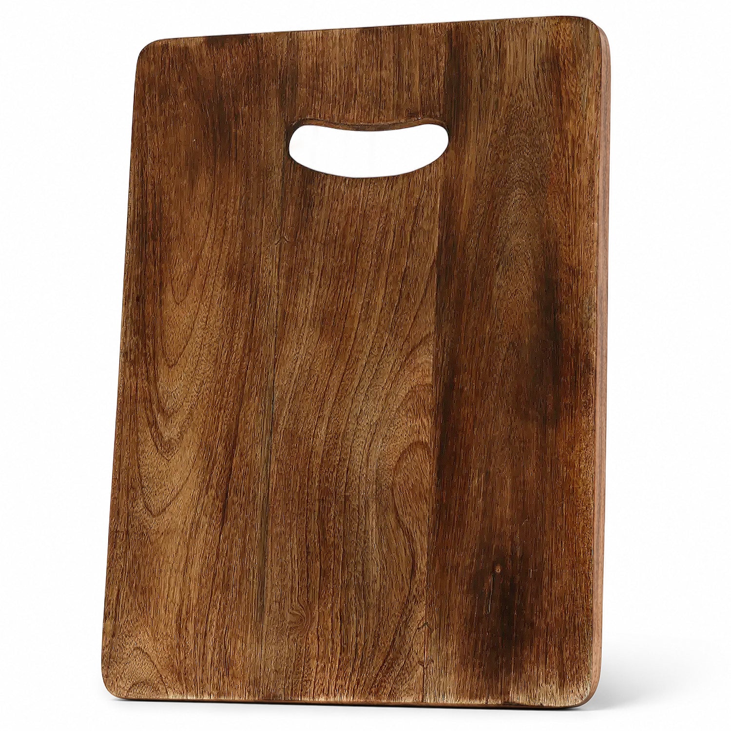 Chopping Board Rectangular with Slot Handle –Wood, in 15x12"