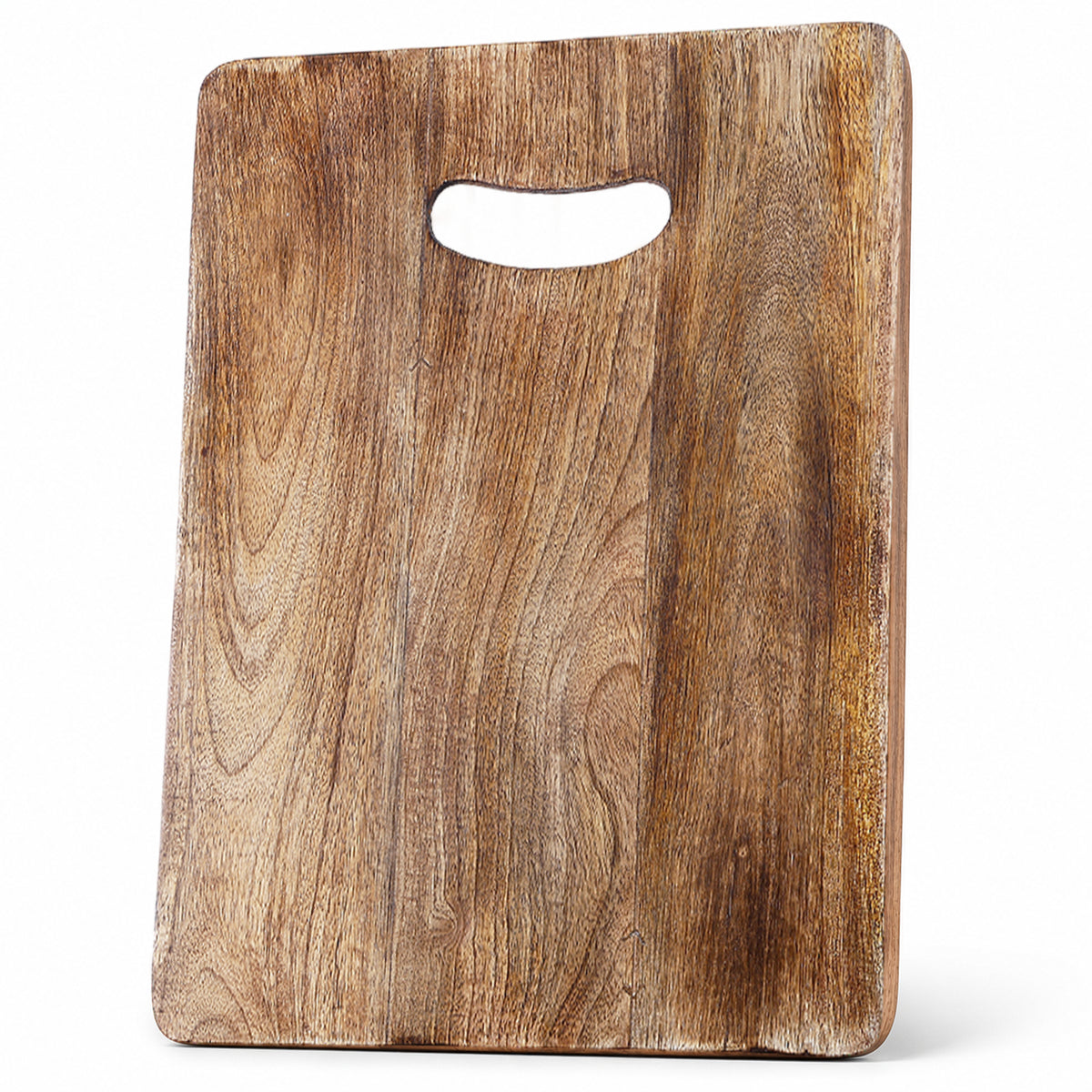 Chopping Board Rectangular with Slot Handle –Wood, in 15x12"