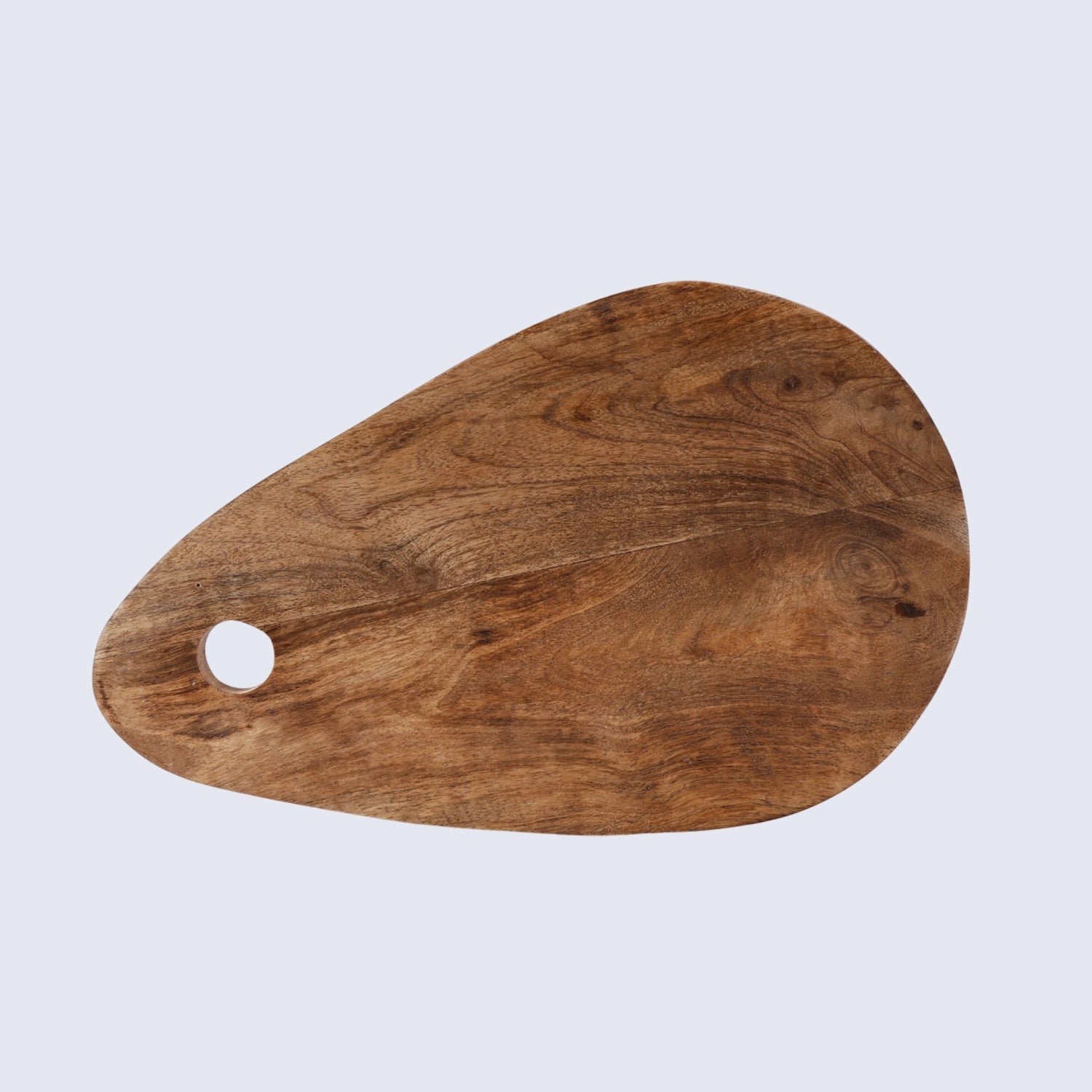 Chopping Board Teardrop Shape with Hanging Hole –Wood, in 15.75x9.75"