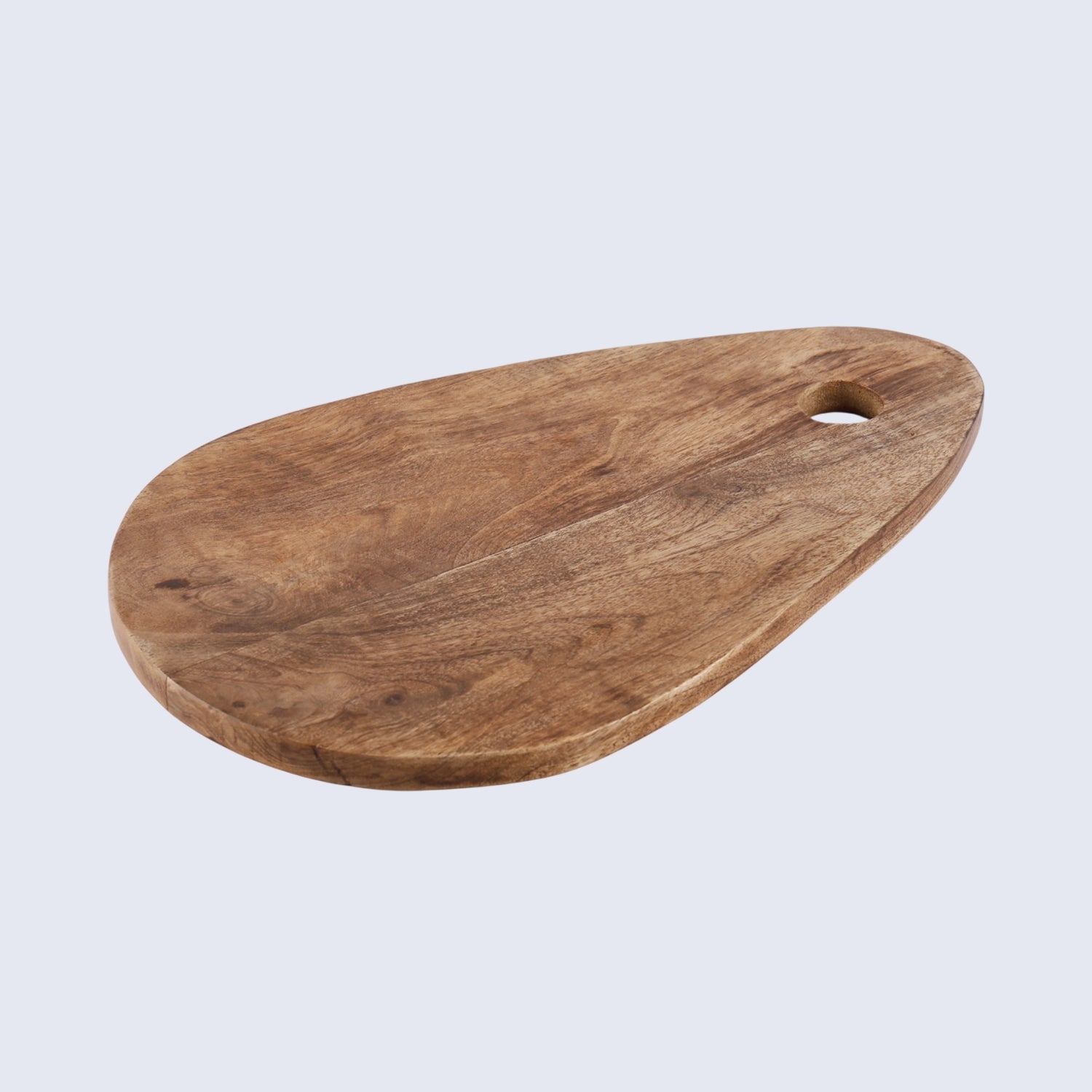 Chopping Board Teardrop Shape with Hanging Hole –Wood, in 15.75x9.75"