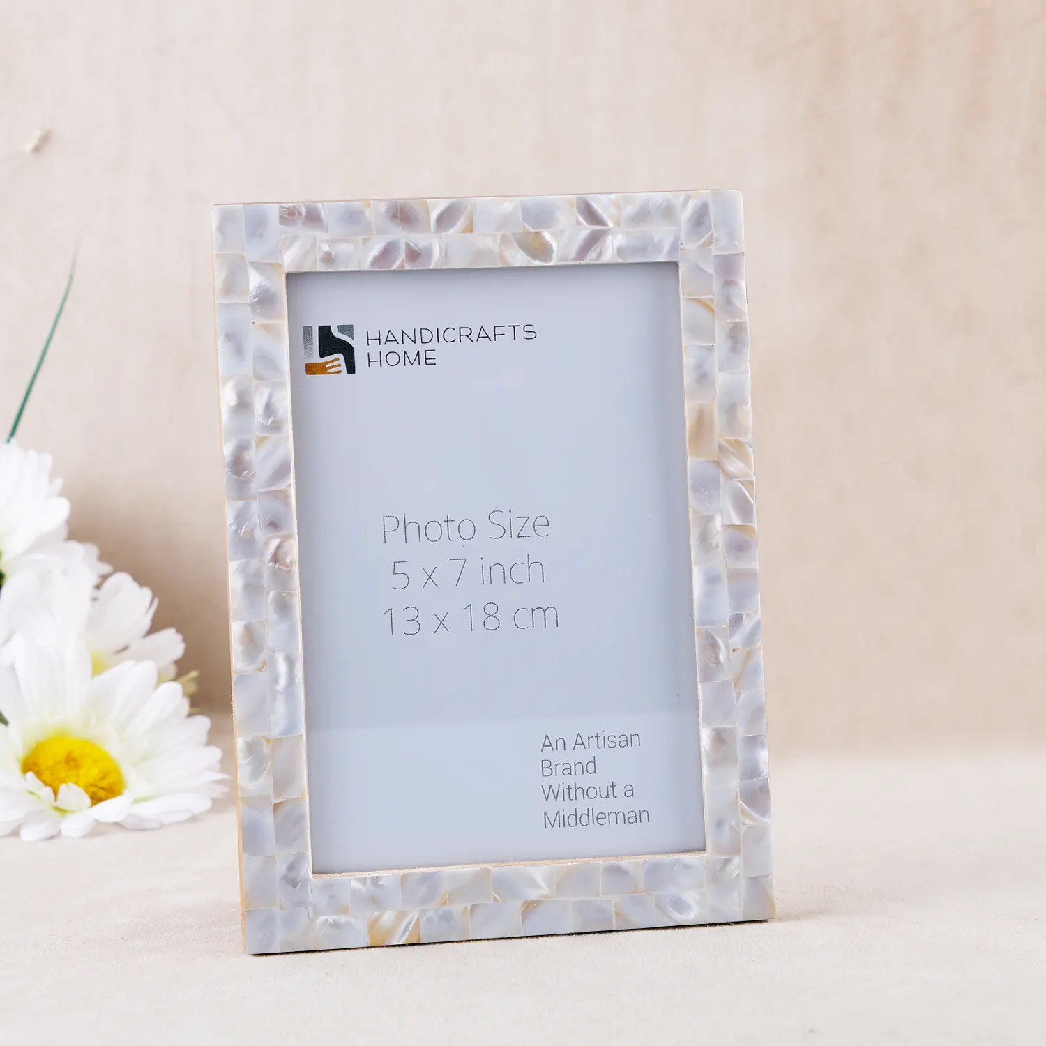 Picture Frames Mother of Pearl Collection in 27 Sizes, White