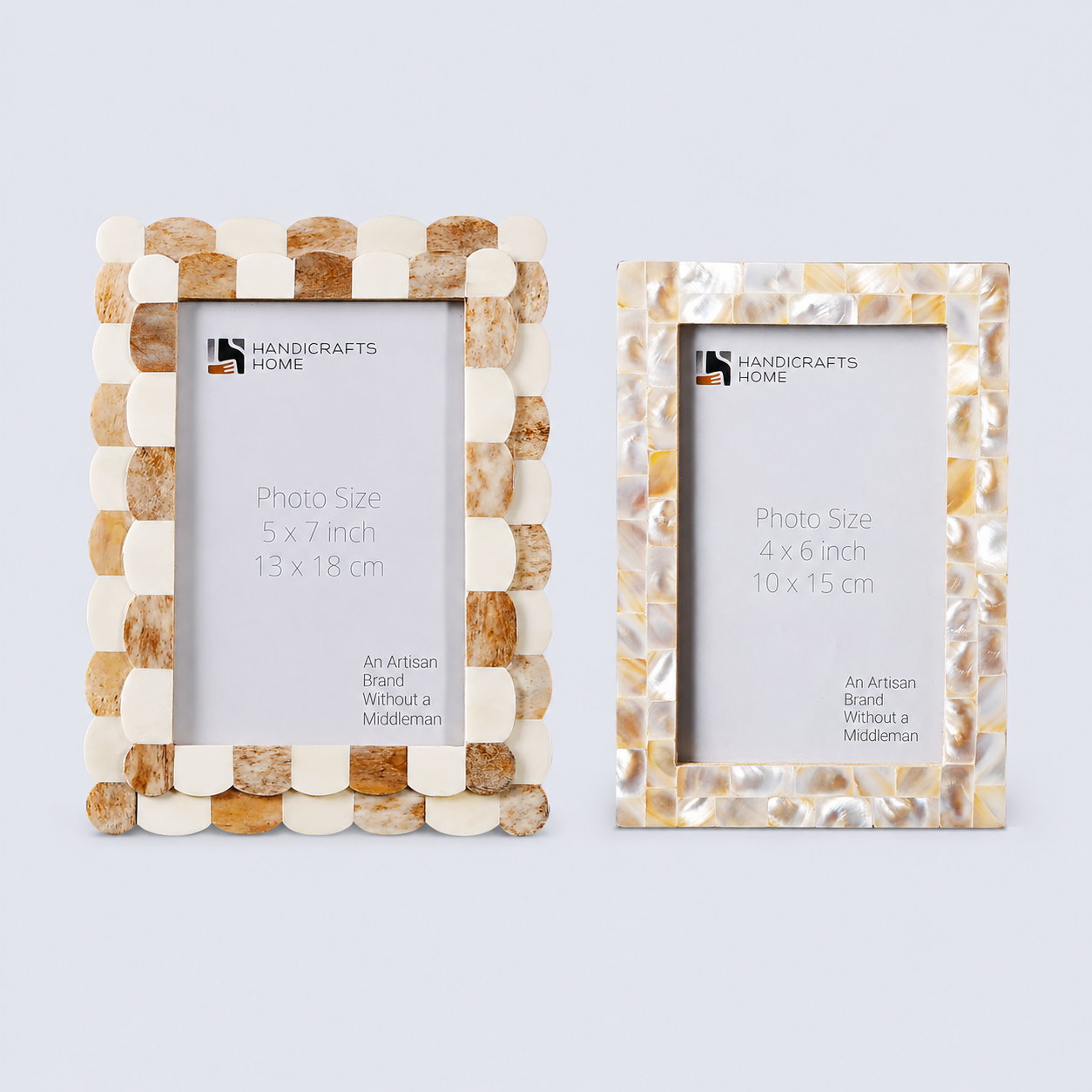 Mixed Inlay Duo – Mother of Pearl & Bone Inlay Frames