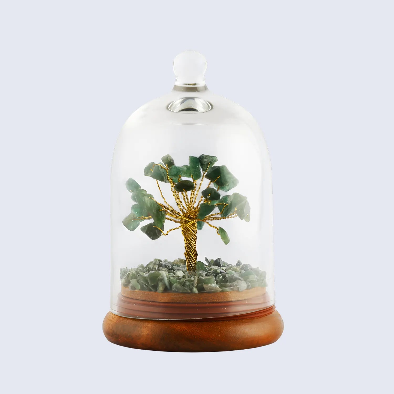 Healing Crystal Tree Forest Aventurine with Dome