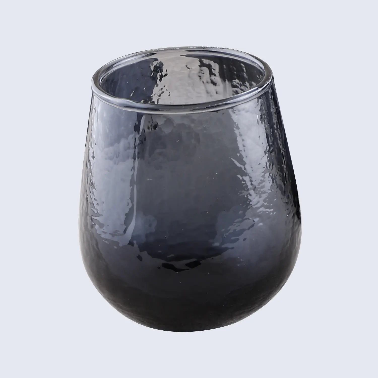 Set of 6 Ocean Grey Drinking Glasses in 10.4 oz & 4” Height